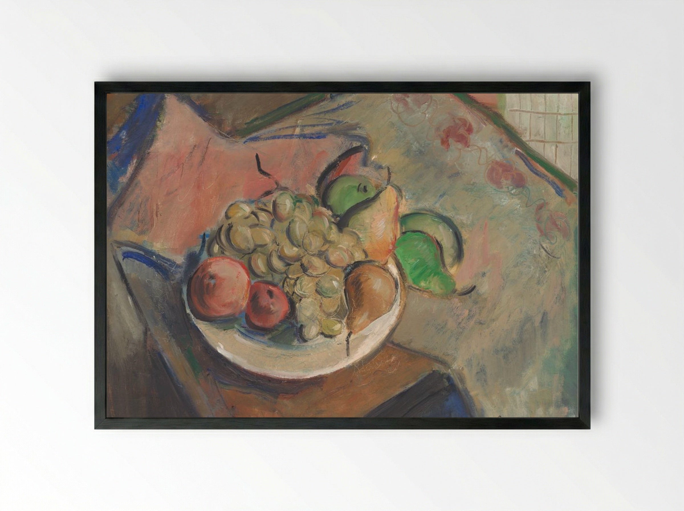 Still Life with Fruit - Cyprián Majerník - Framed Print Black
