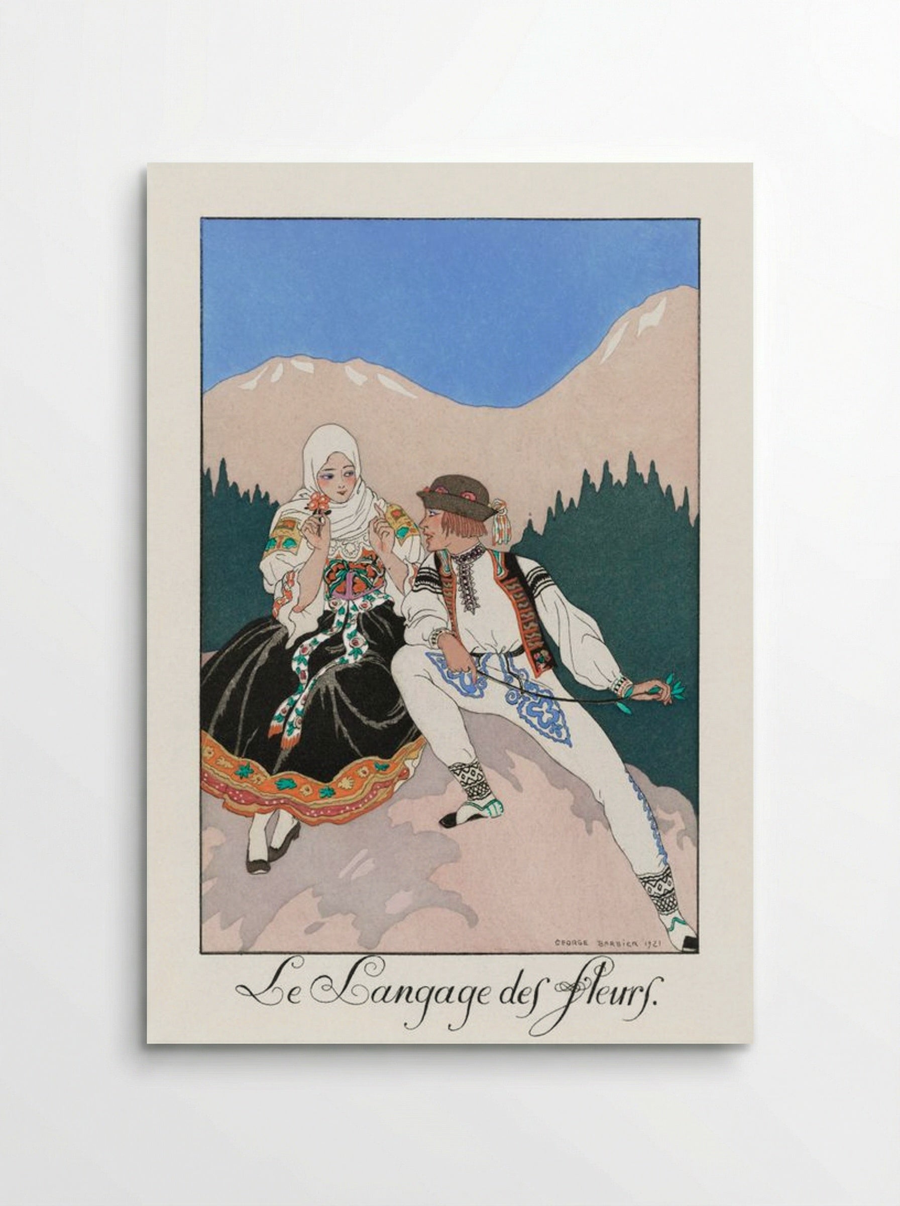 Le Langage des Fleurs - George Barbier - Poster