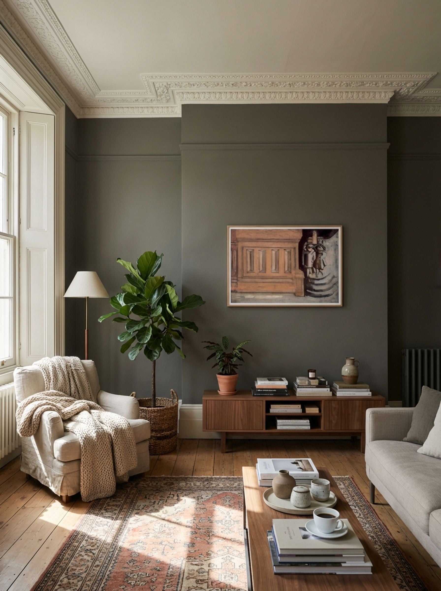 Untitled (Architectural Detail with Figures) - Fine Art Print - Lifestyle