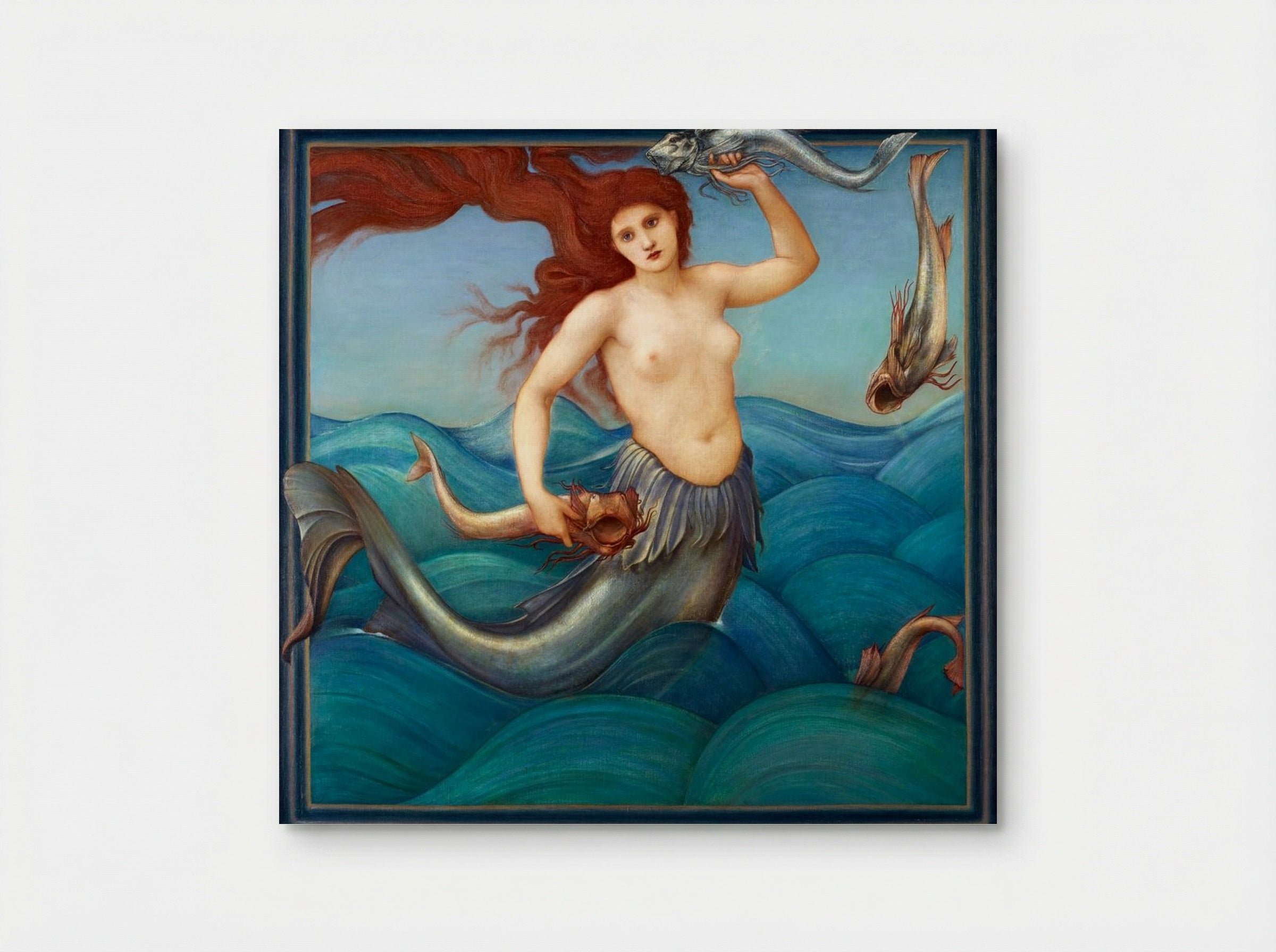 A Sea Nymph - Edward Burne-Jones - Poster