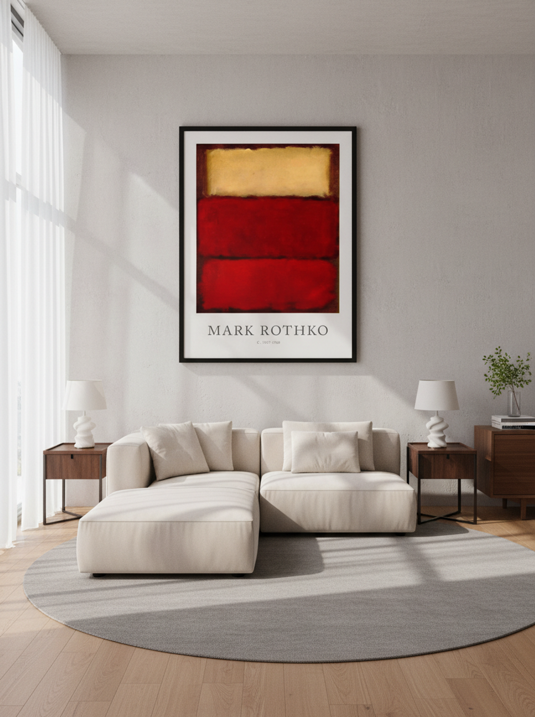 Untitled (Three Rectangles) - Mark Rothko - Lifestyle