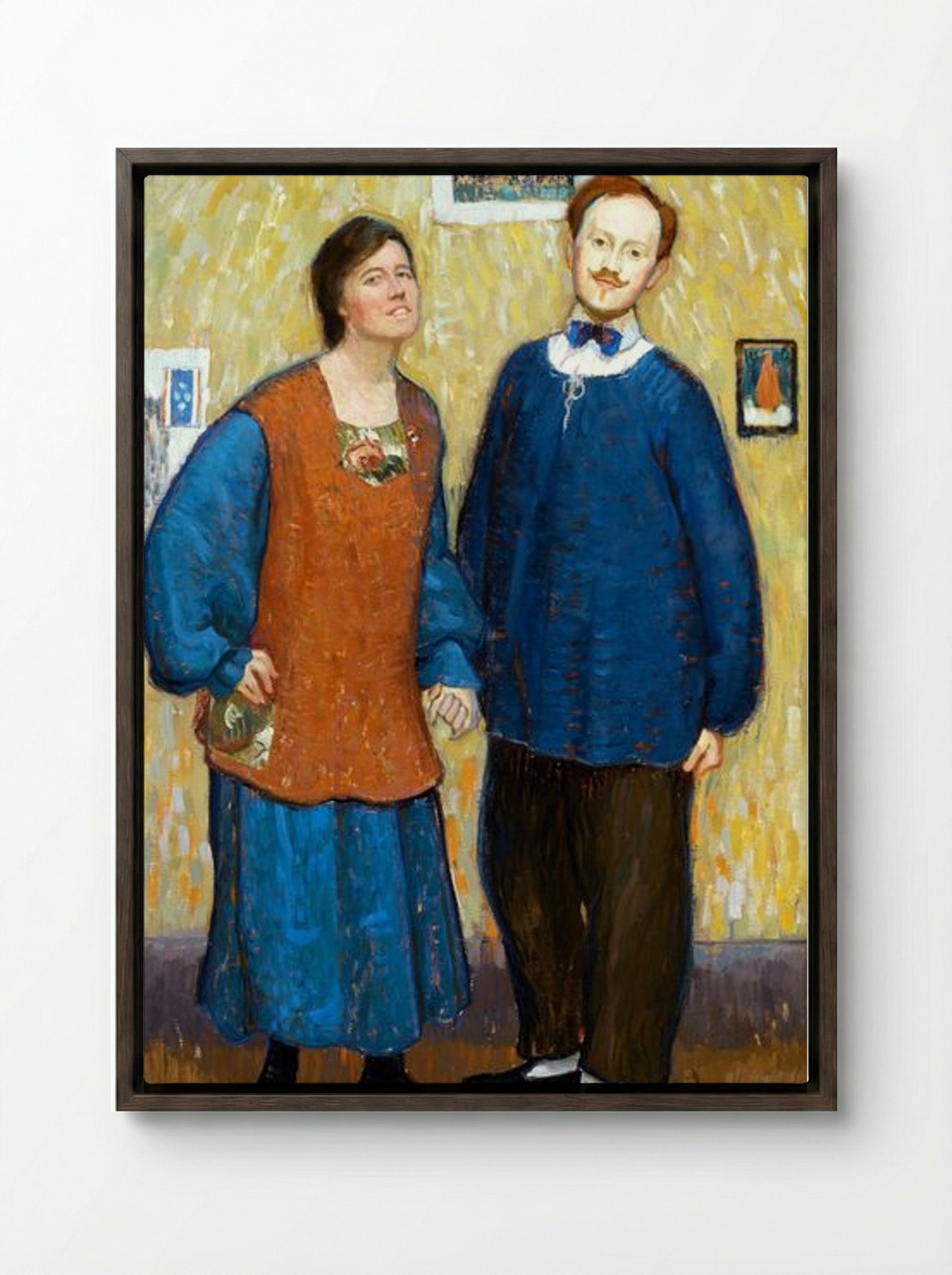 We Don't Know Where We're Going, But We're On The Way - Edouard Antonin Vysekal - Framed Canvas Dark Wood