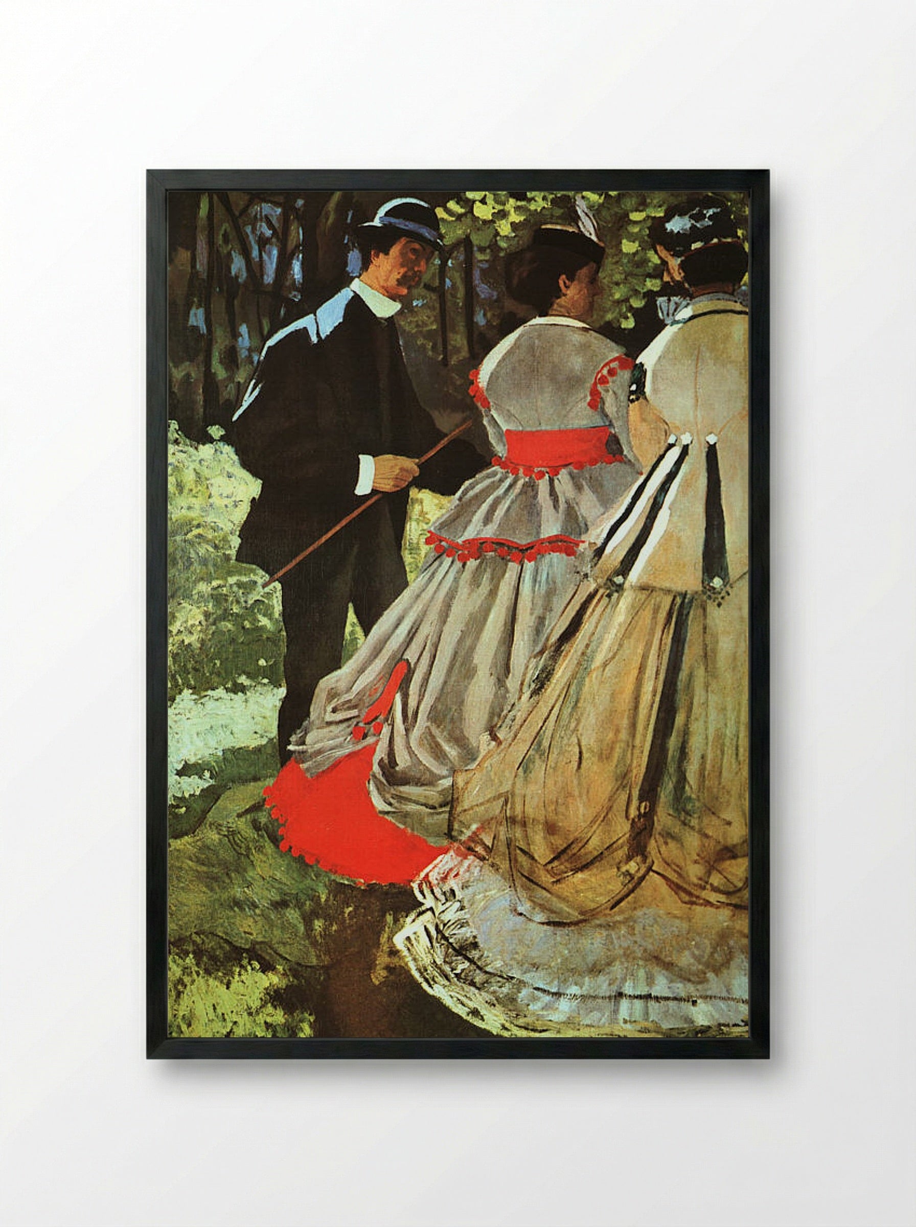 The Picnic - James Tissot - Framed Print Black