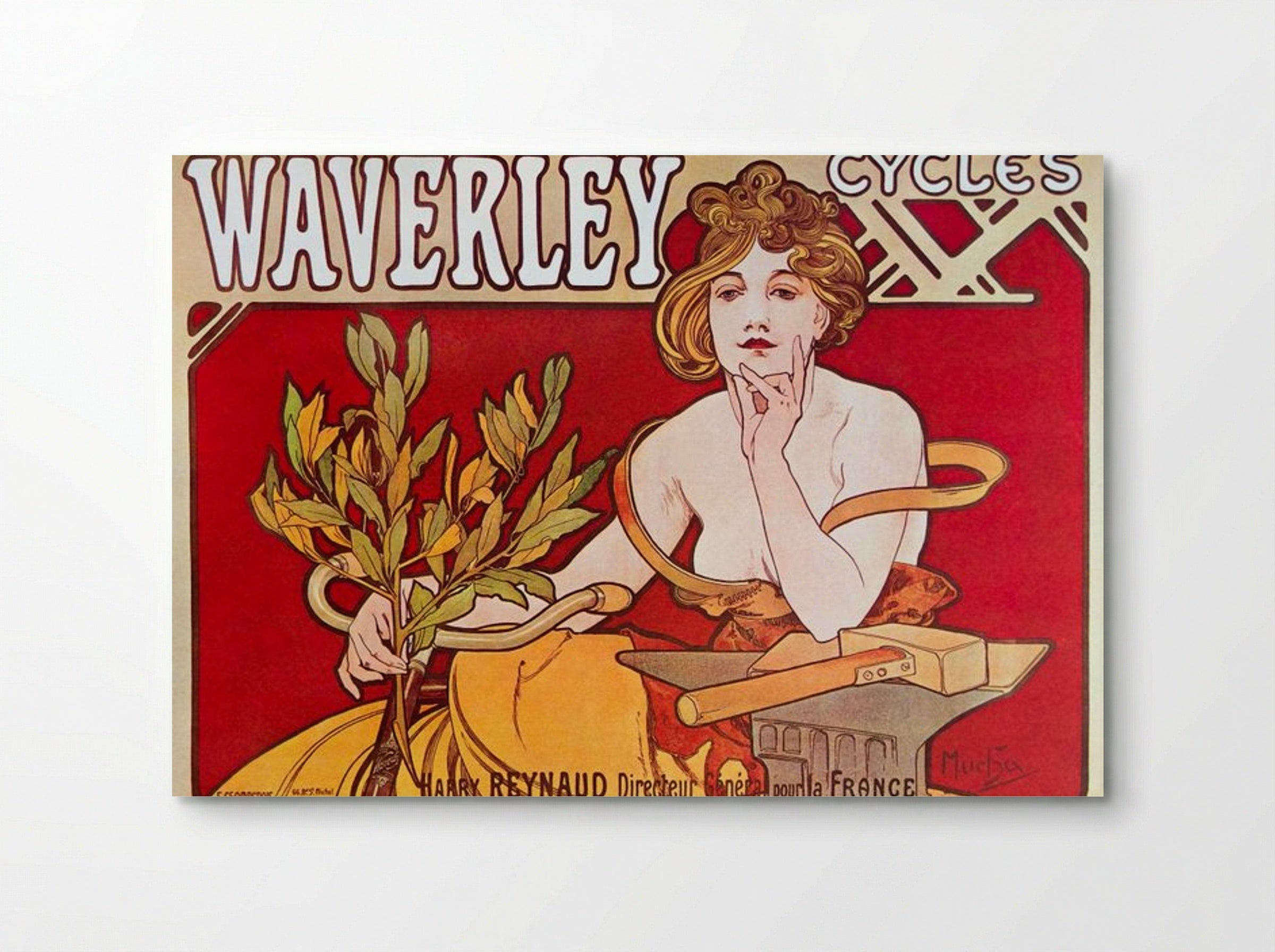 Cycles Waverley, Paris - Alphonse Mucha - Poster