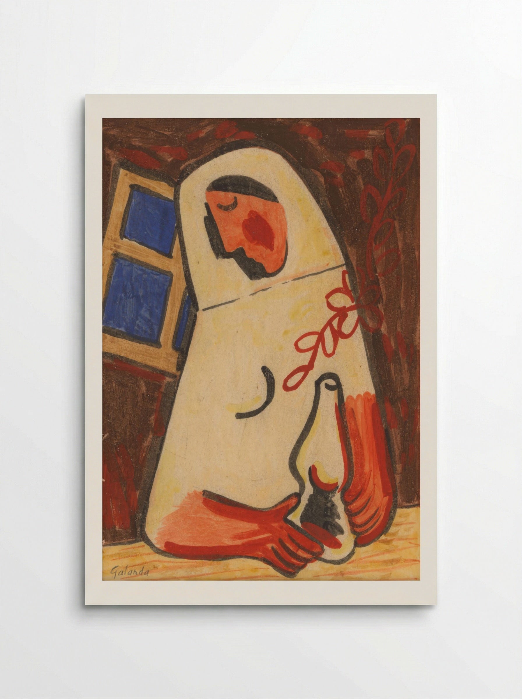 Sitting Woman - Mikuláš Galanda - Poster
