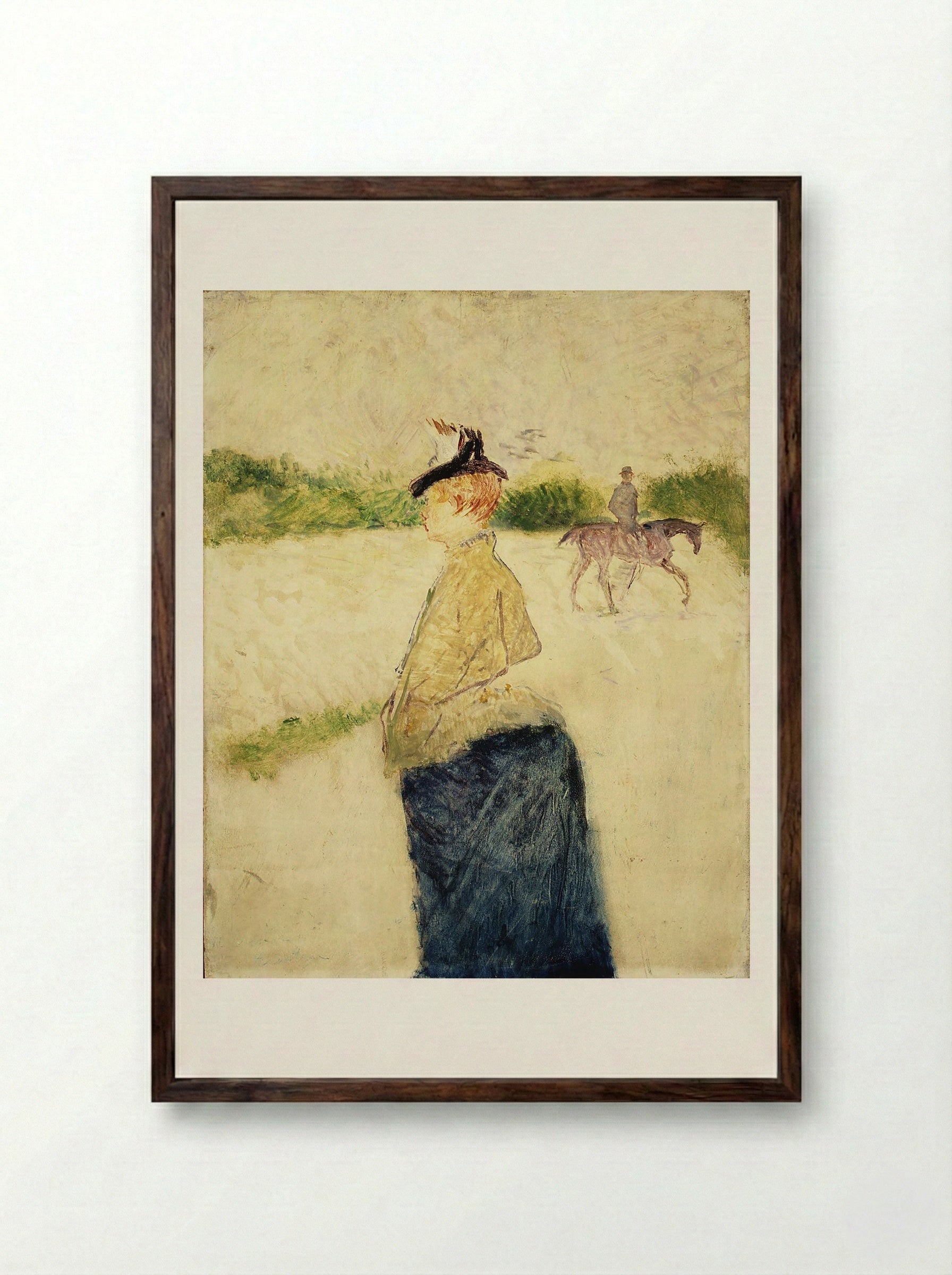 Émilie - Henri de Toulouse-Lautrec - Framed Print Dark Wood