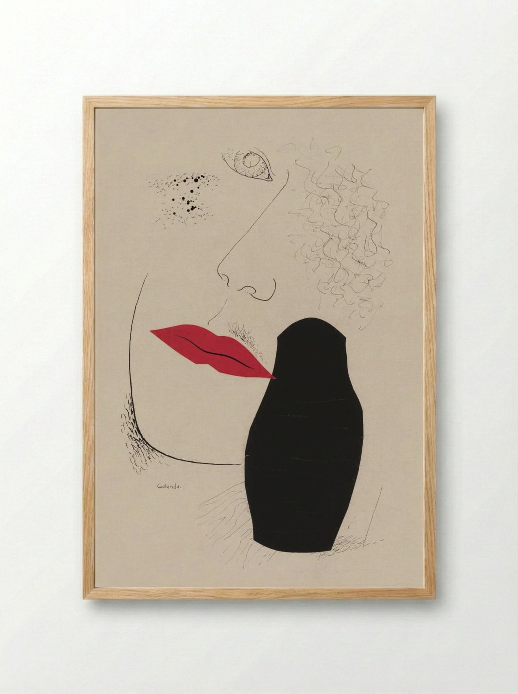 Desire - Mikuláš Galanda - Framed Print Wood