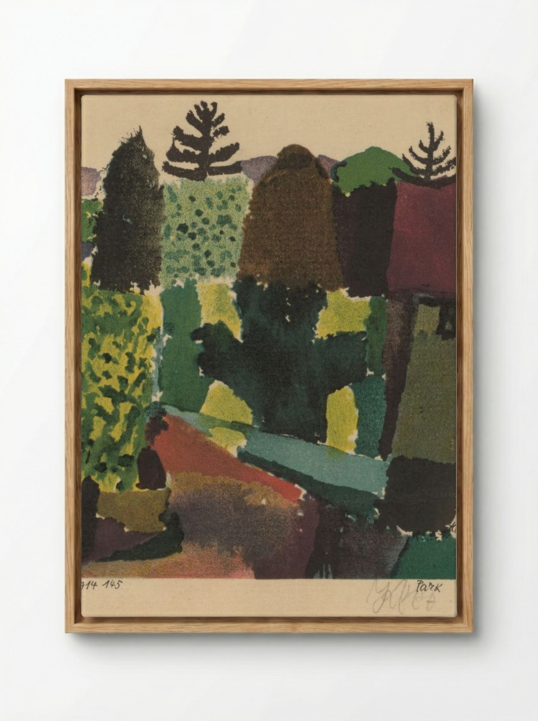 Park Near Lu(z)erne - Paul Klee - Framed Canvas Wood