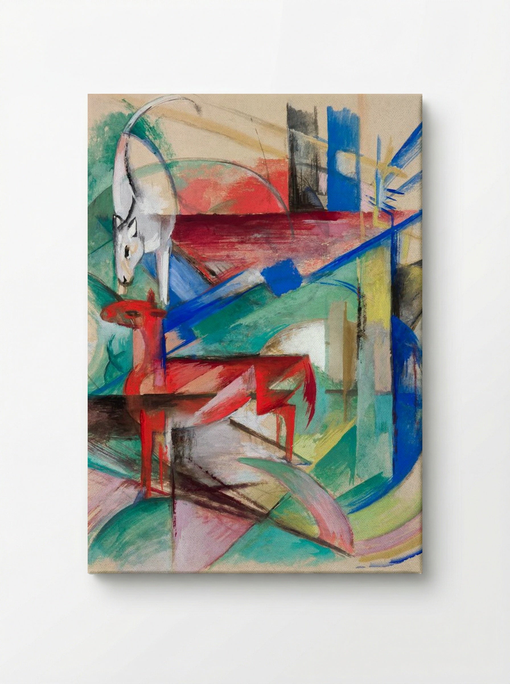 Landscape with Animals - Franz Marc - Canvas