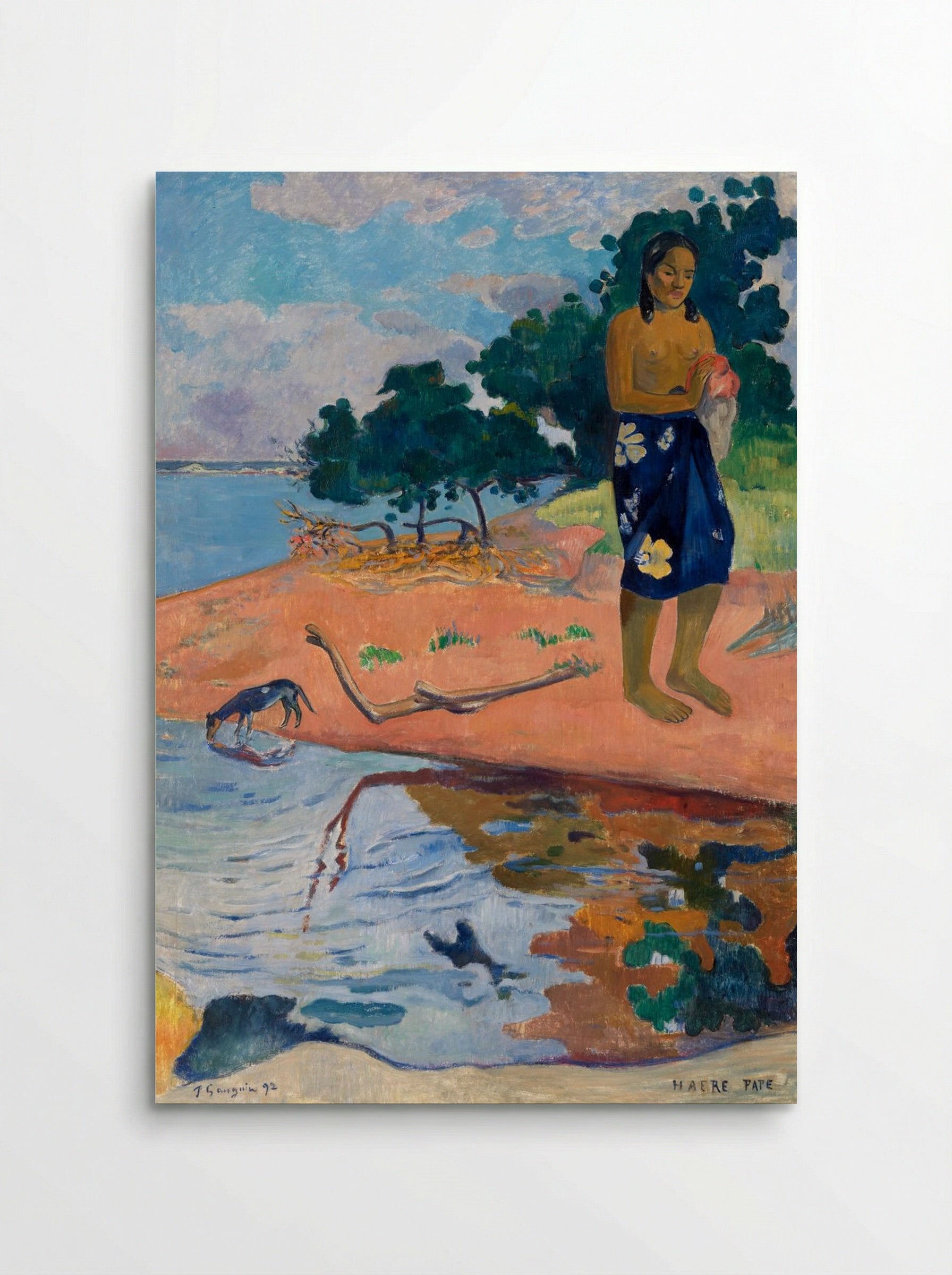 Haere Pape (Water is Sacred) - Paul Gauguin - Poster