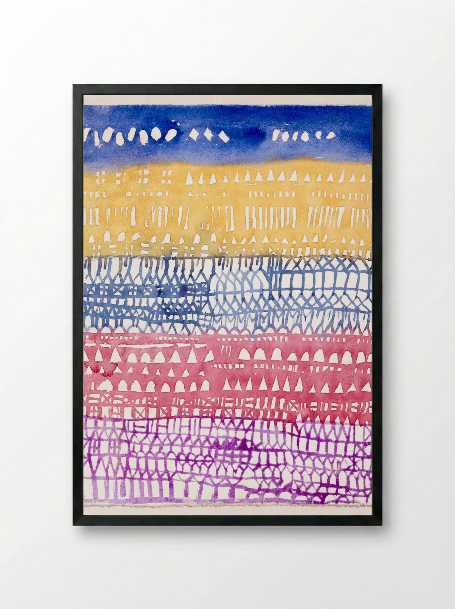 Old City - Paul Klee - Framed Print Black