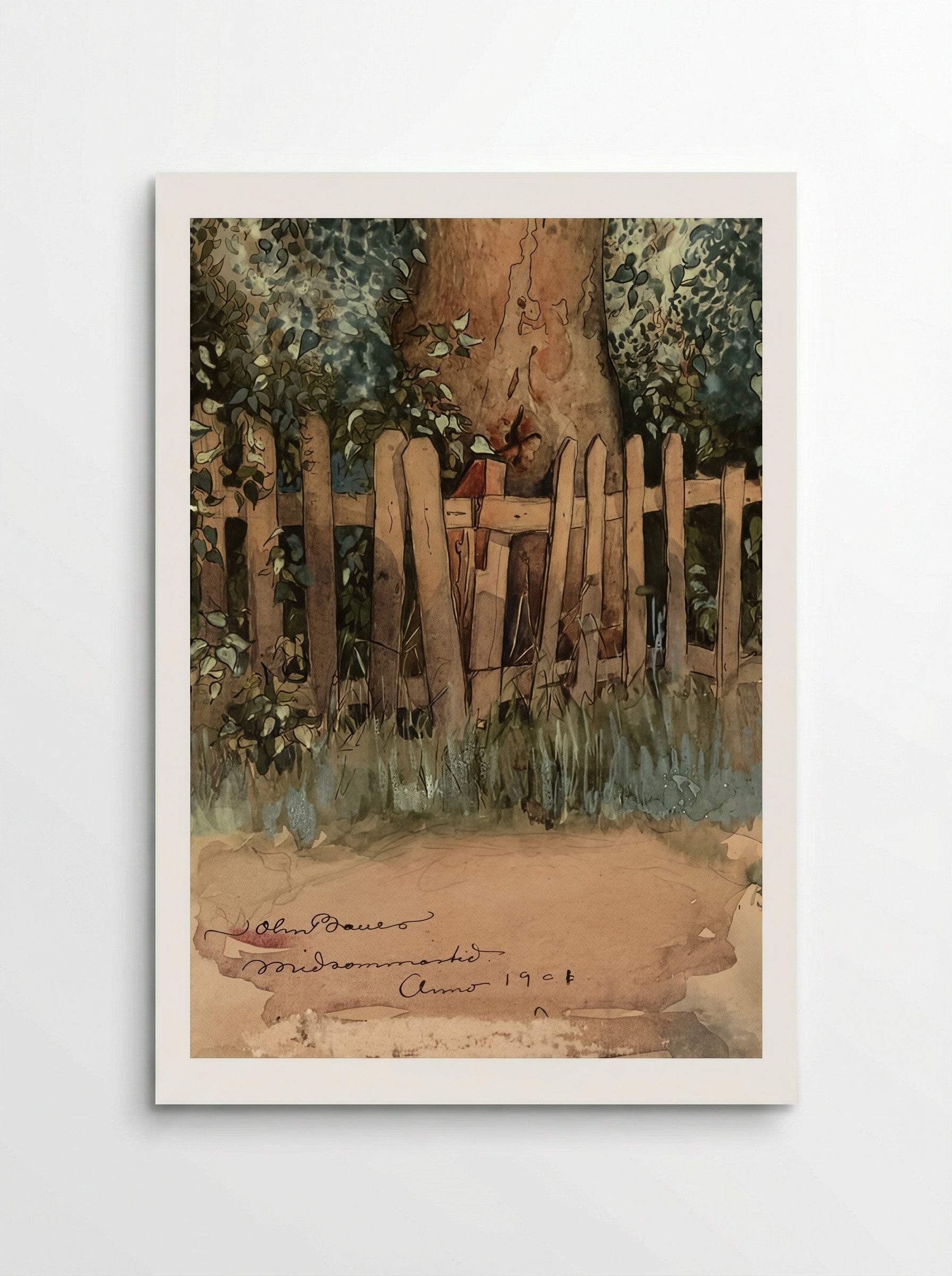 Midsummer Time - John Bauer - Poster