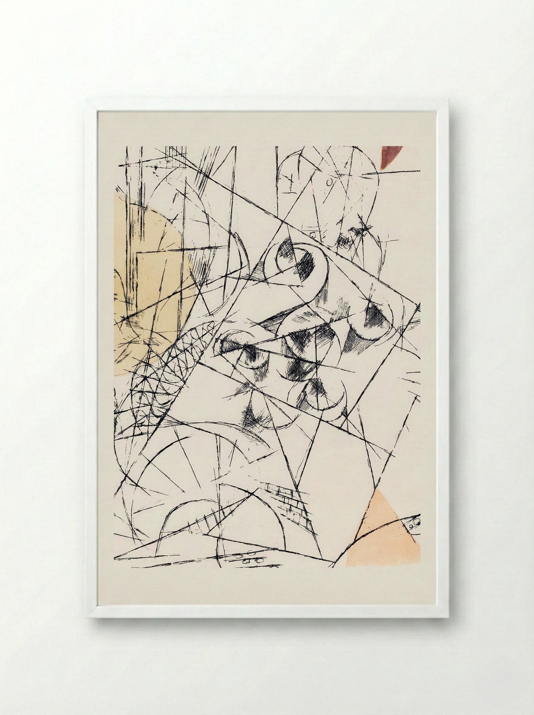 Hope and Destruction (Zerstörung und Hoffnung) - Paul Klee - Framed Print White