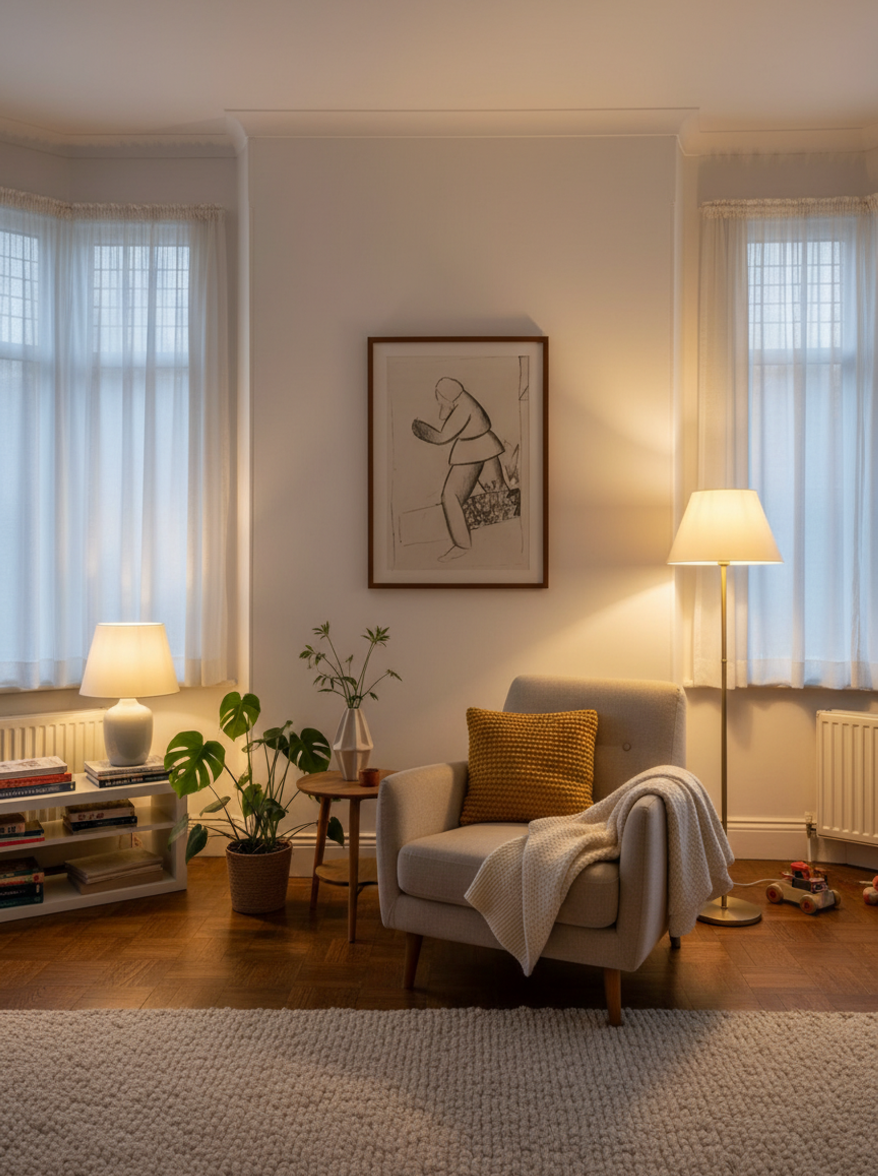 Sketch of a Carpenter - Fine Art Print - Lifestyle