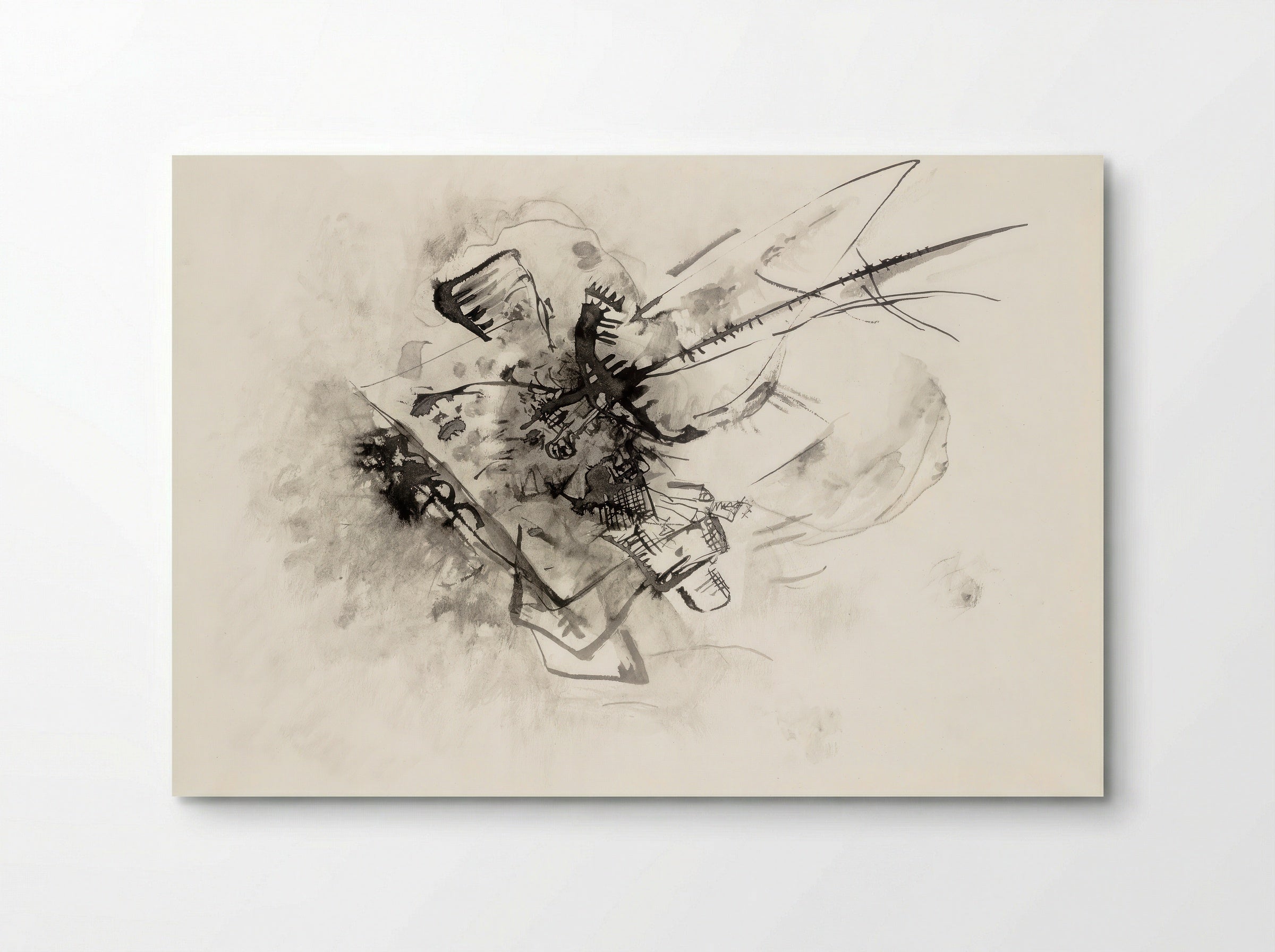 Untitled (Abstract Composition, Ink on Paper) - Wassily Kandinsky - Poster
