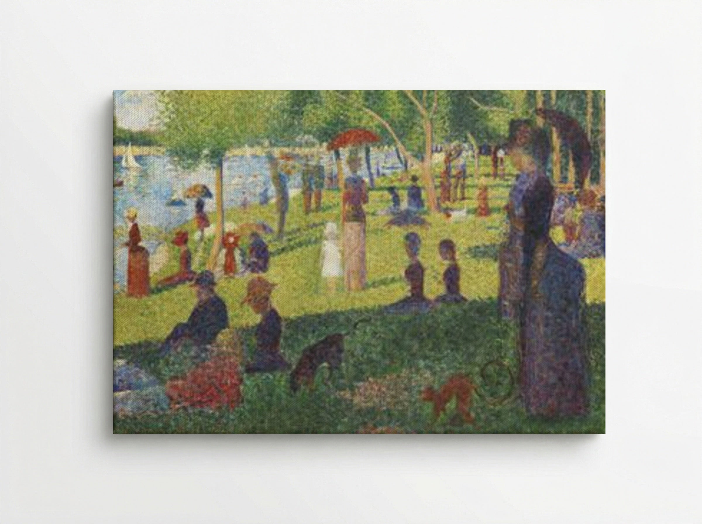 Study for A Sunday on La Grande Jatte - Georges Seurat - Canvas