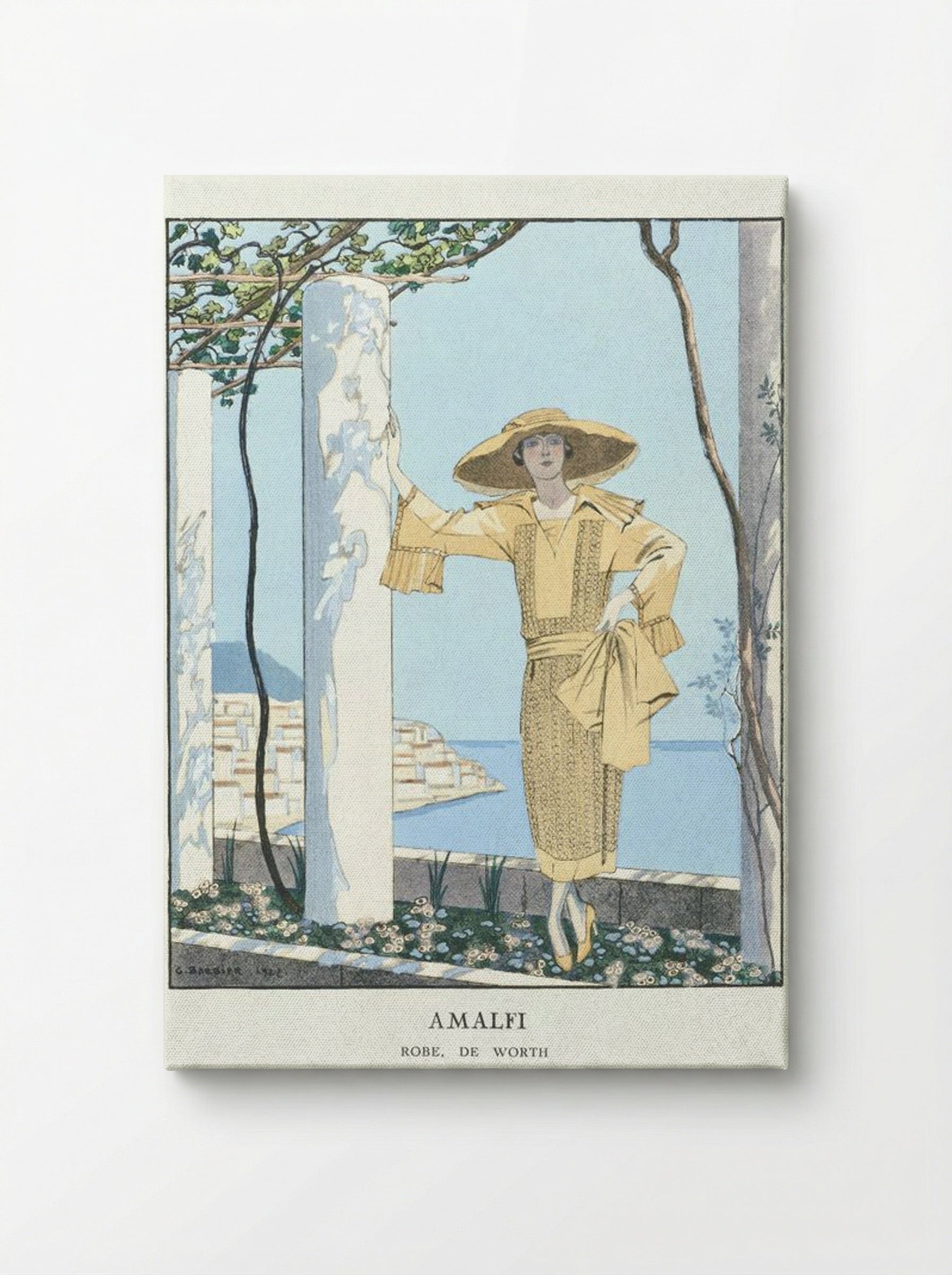 Amalfi, Robe de Worth - George Barbier - Canvas