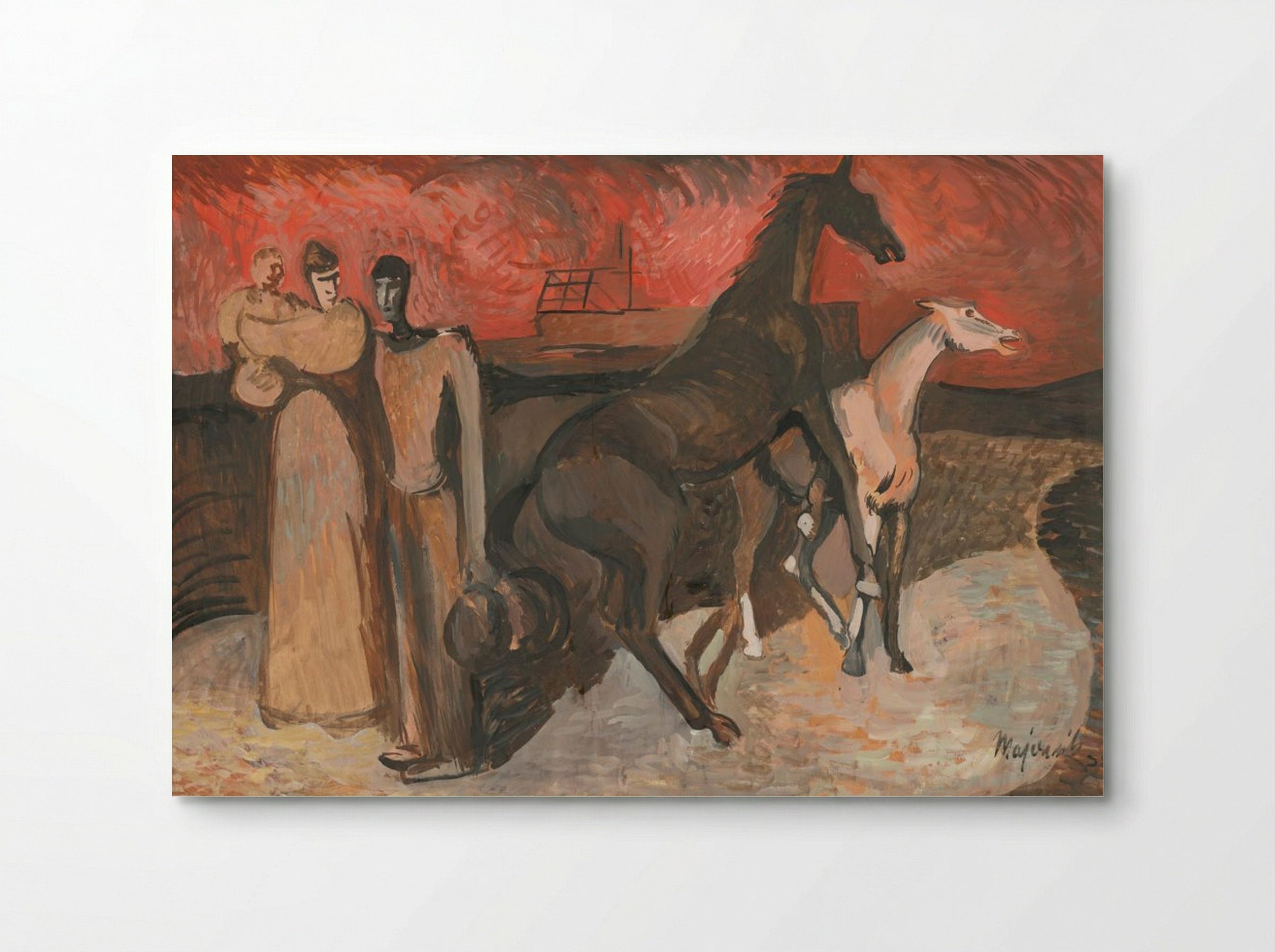 Fire - Refugees - Cyprián Majerník - Poster