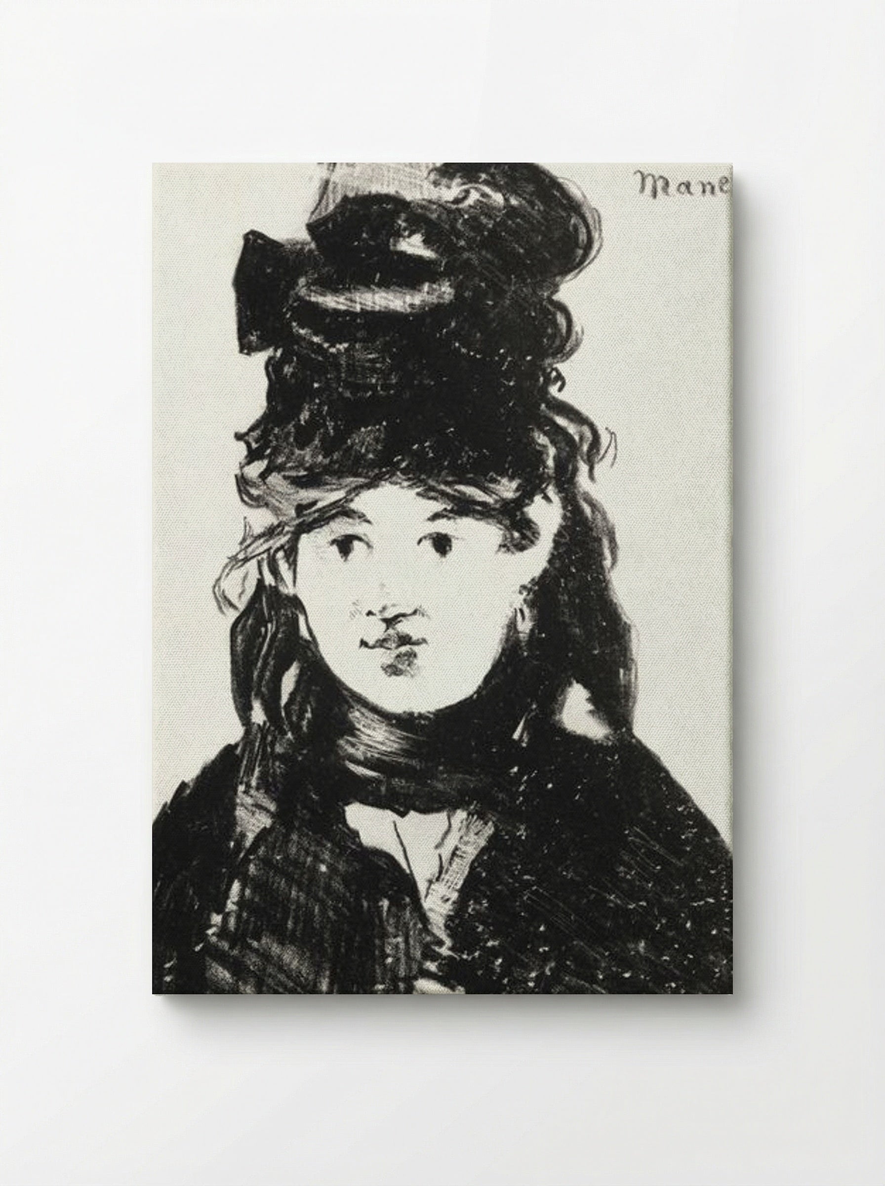 Berthe Morisot in Black - Édouard Manet - Canvas