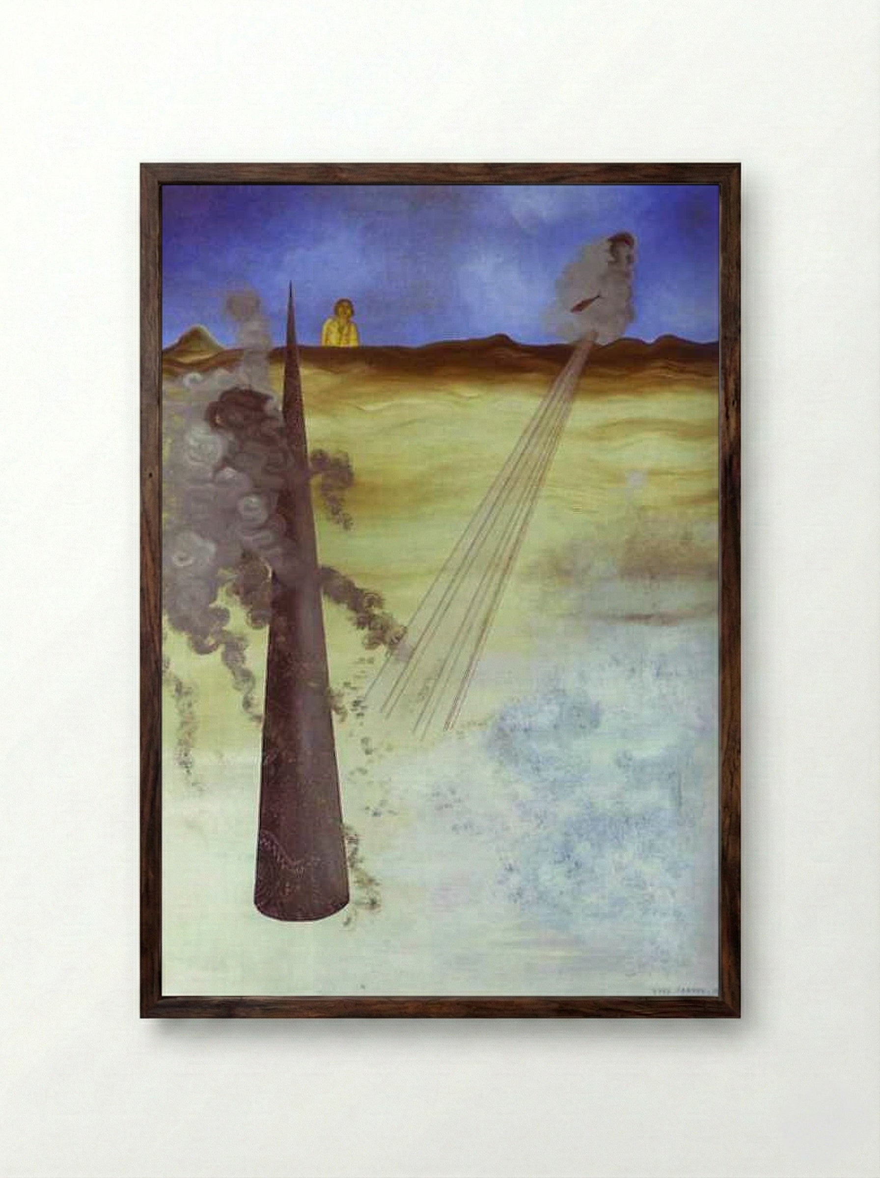 I Came Like I Promised - Yves Tanguy - Framed Print Dark Wood