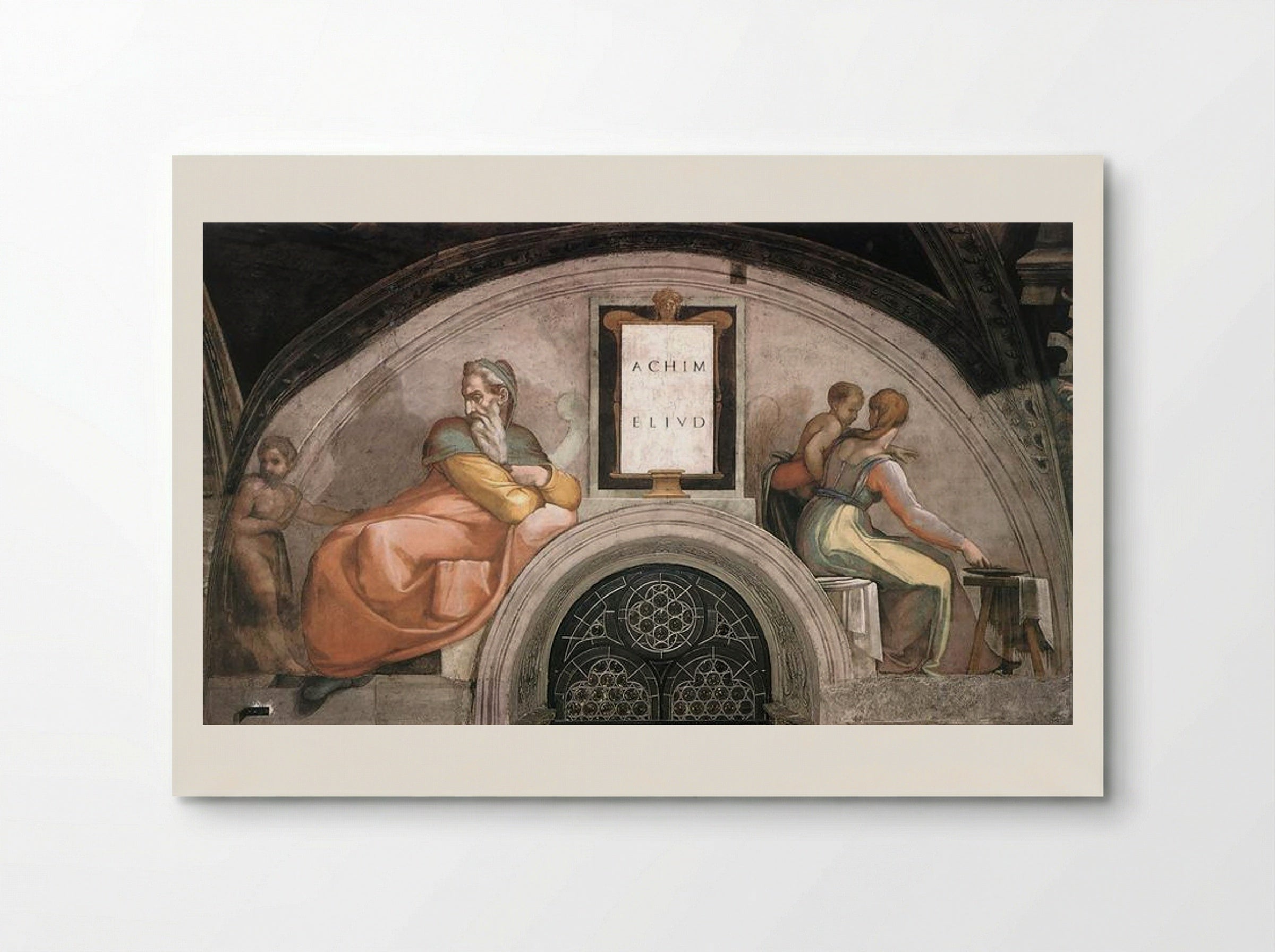 The Ancestors of Christ: Achim, Eliud - Michelangelo - Poster
