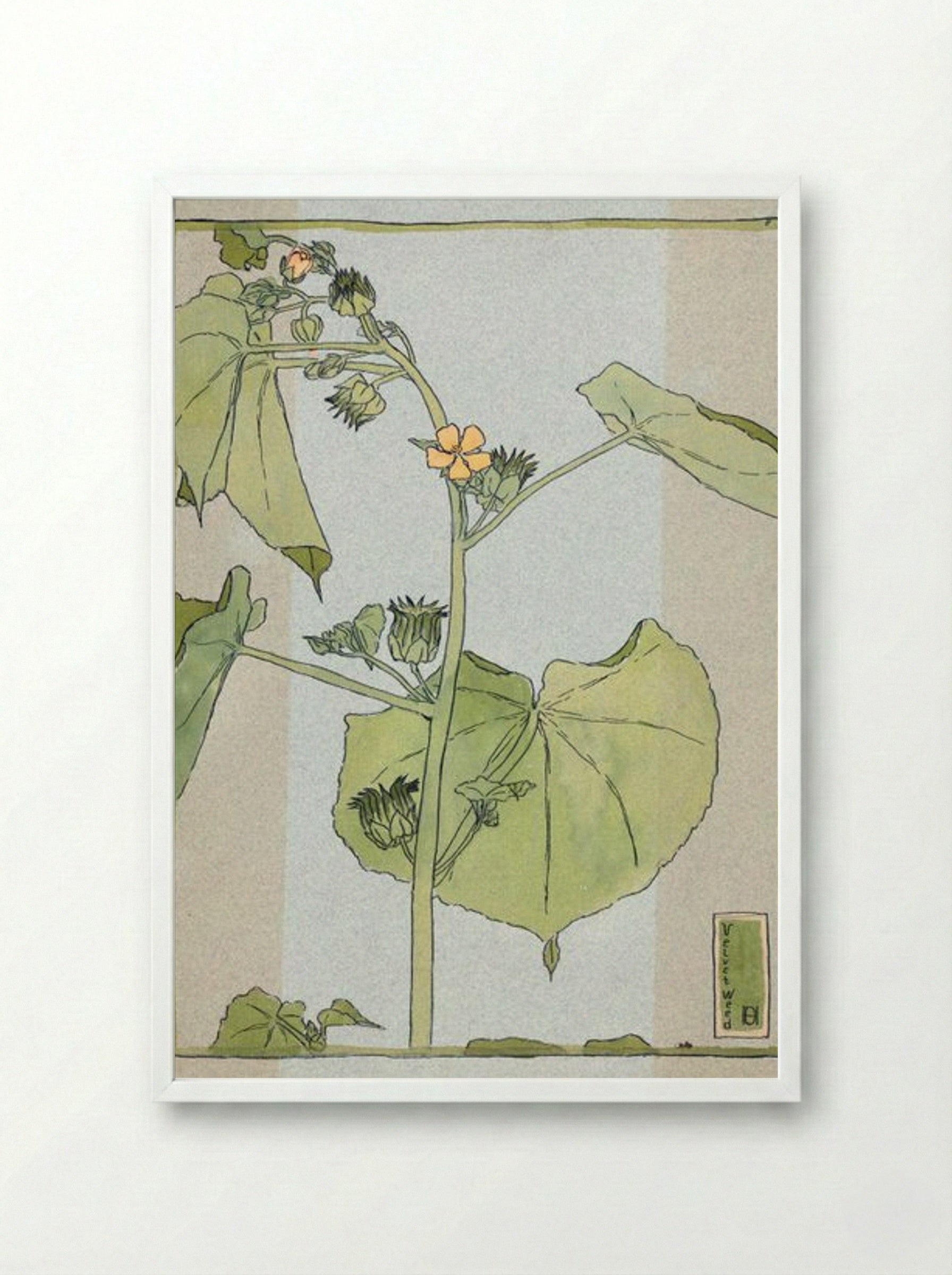 Velvet Weed - Hannah Borger Overbeck - Framed Print White