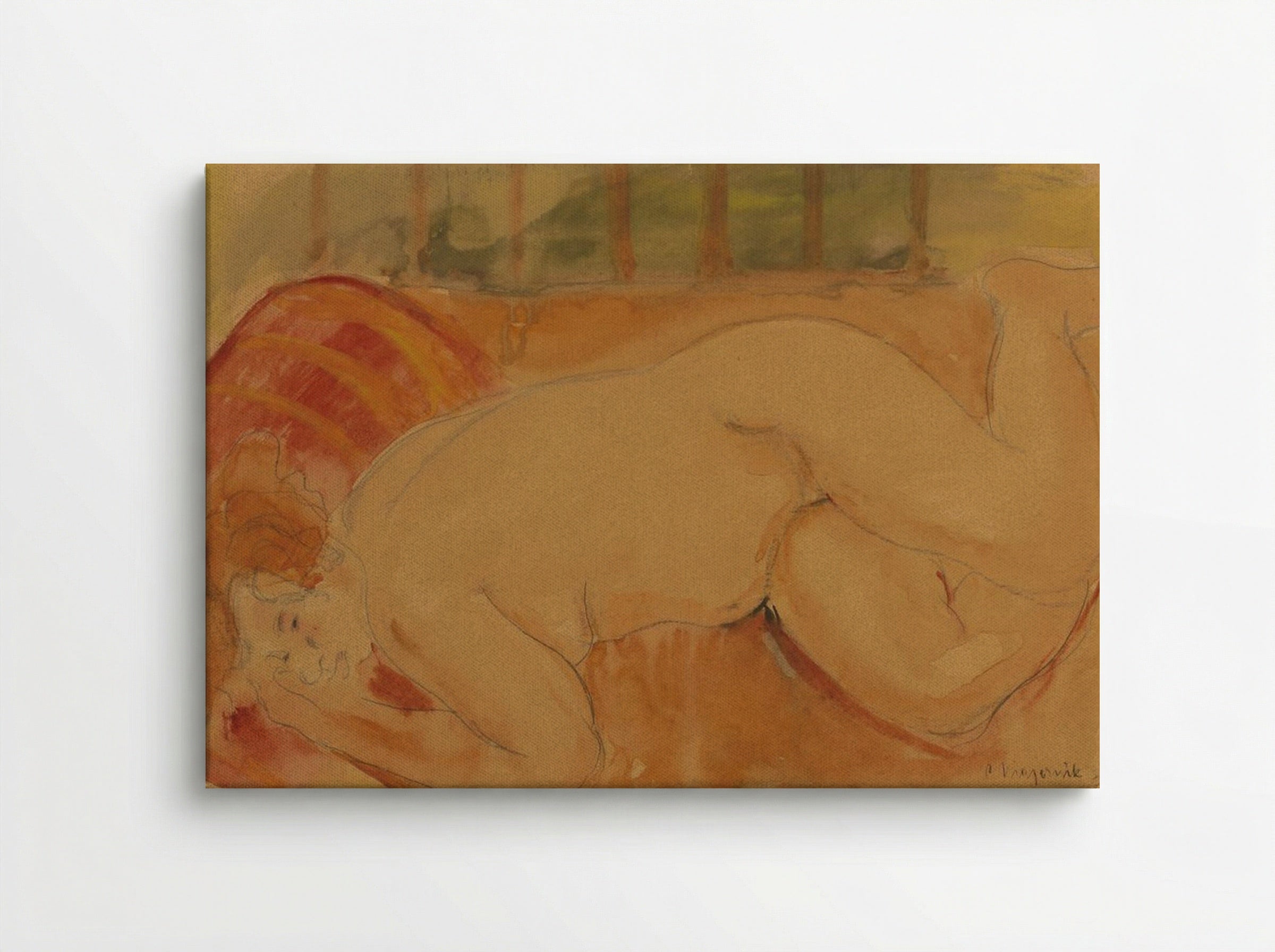 Reclining Nude - Cyprián Majerník - Canvas