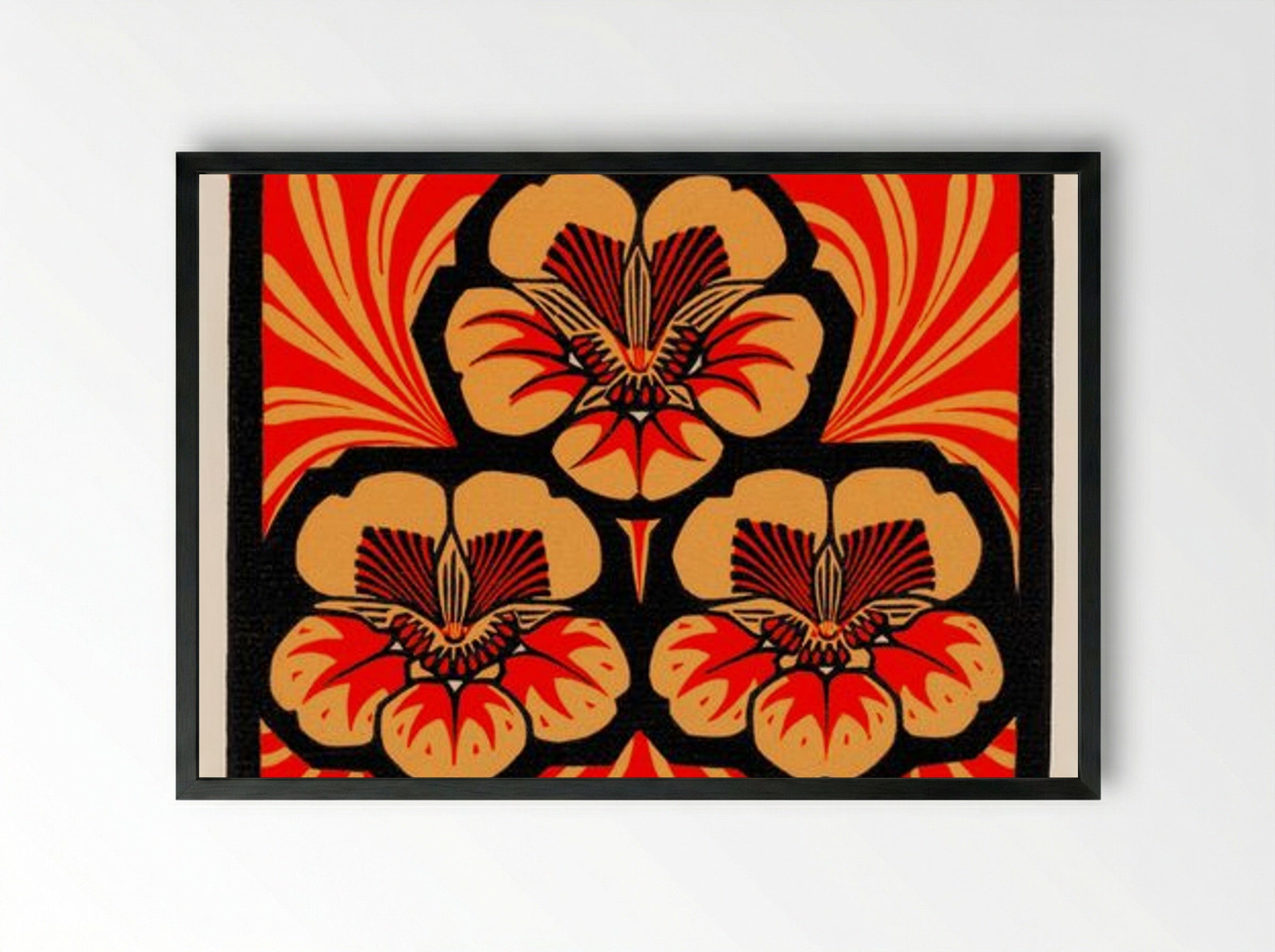 East Indian Cherry - Julie de Graag - Framed Print Black