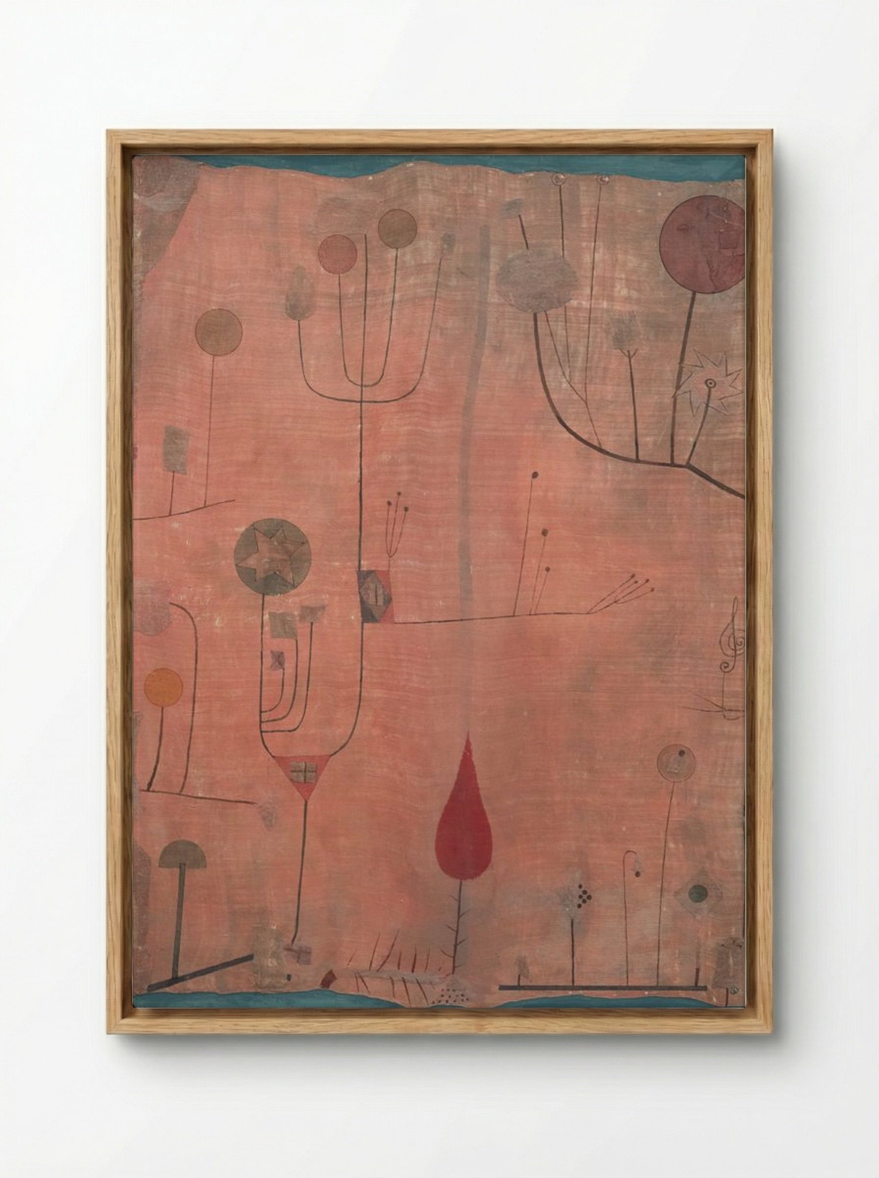 Fruits - Paul Klee - Framed Canvas Wood