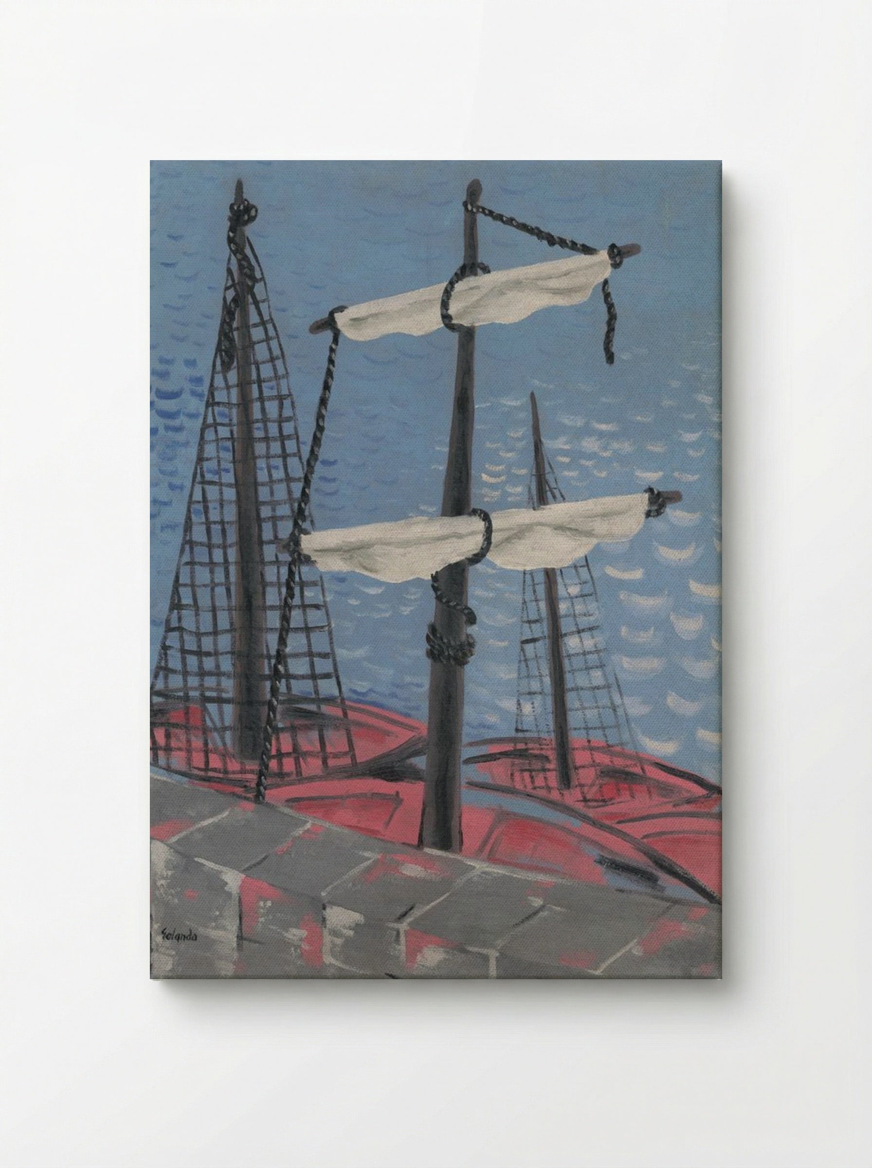 Fishing Boats - Mikuláš Galanda - Canvas