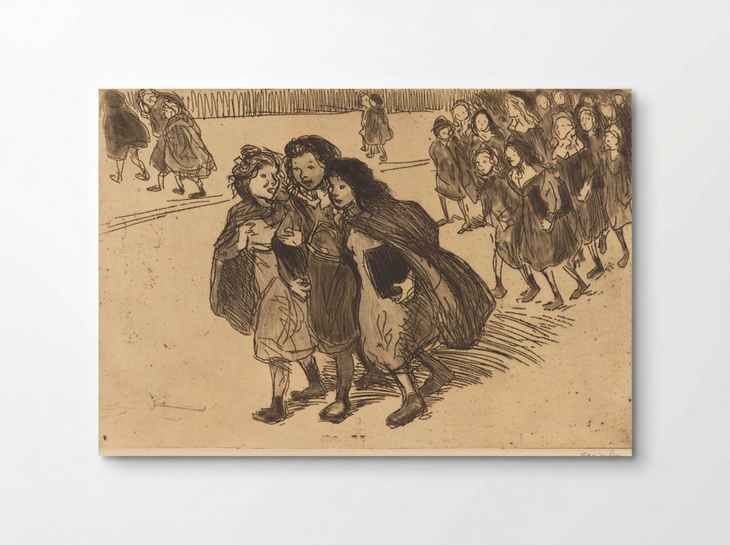 Girls Coming from School - Théophile Alexandre Steinlen - Poster