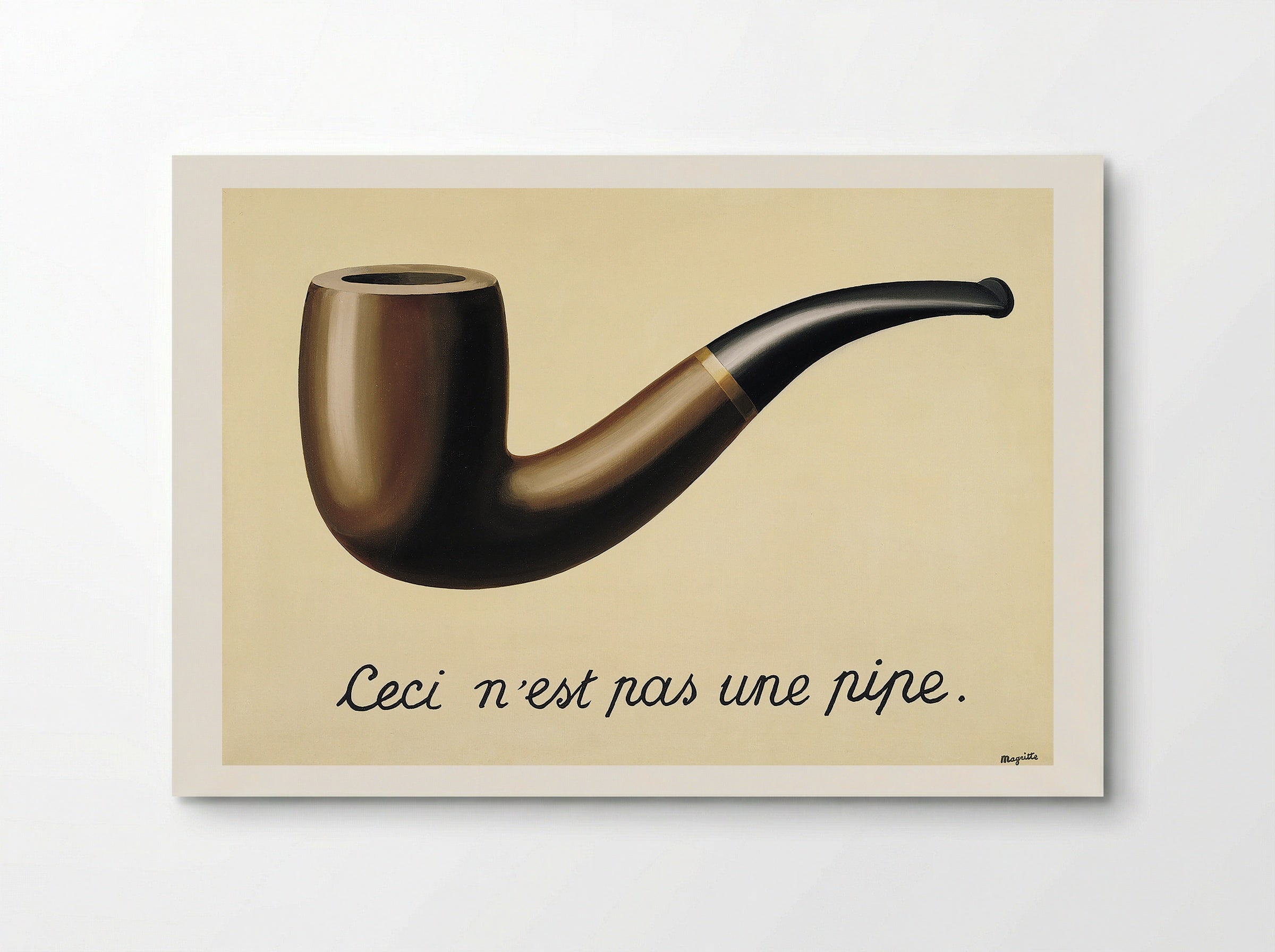 The Treachery of Images (This is Not a Pipe) - René Magritte - Poster
