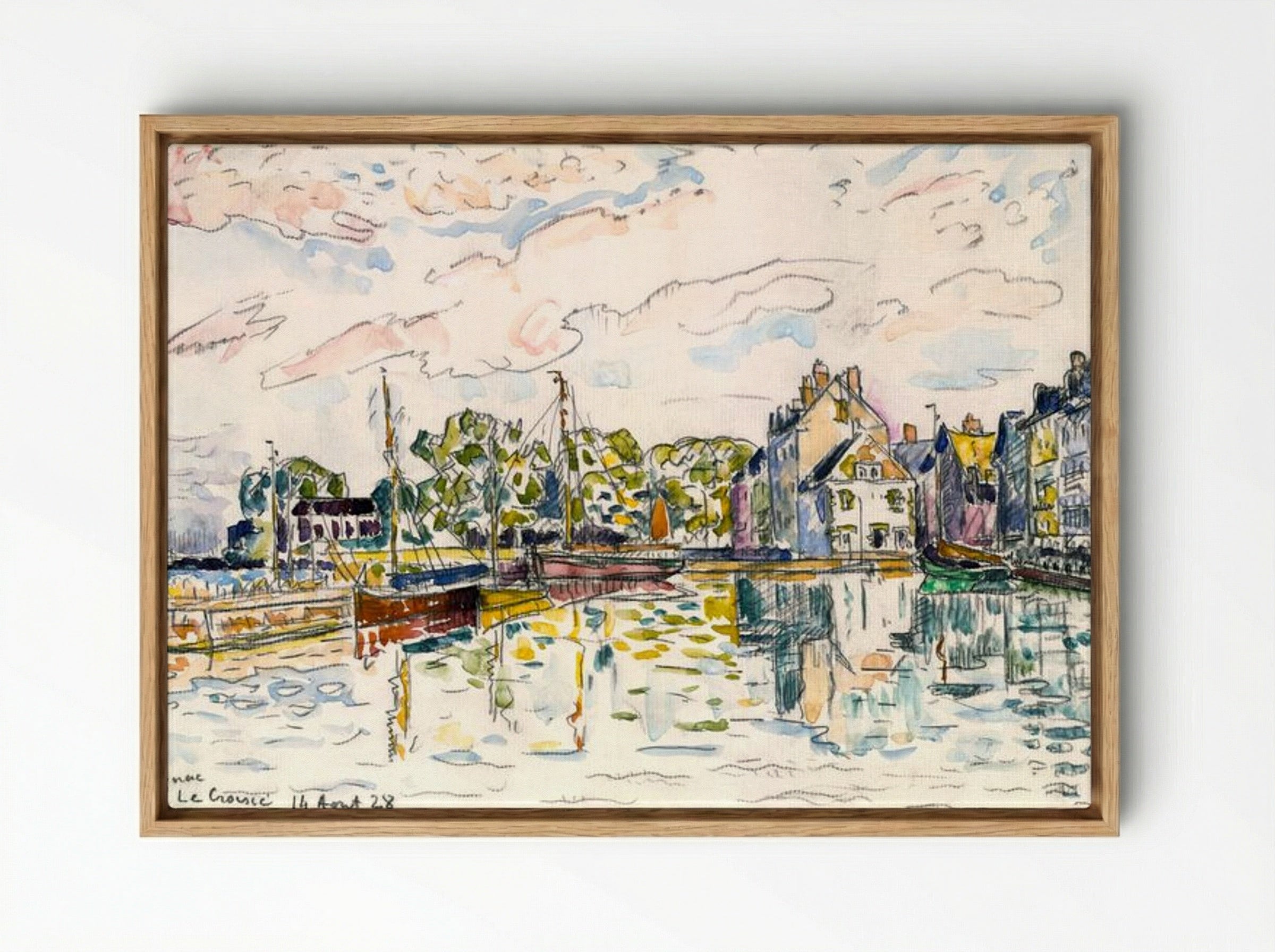 Le Croisic - Paul Signac - Framed Canvas Wood