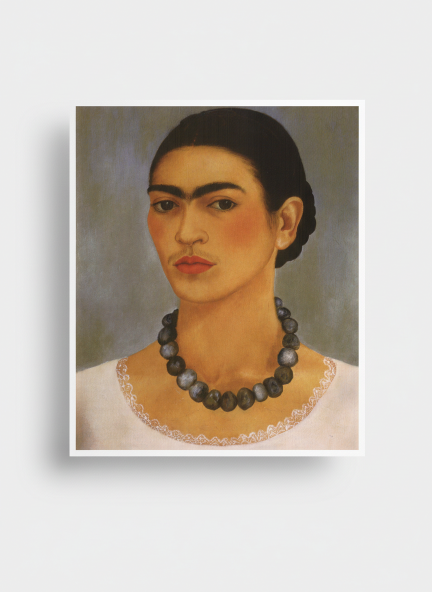 Self-Portrait with Necklace - Frida Kahlo - Poster