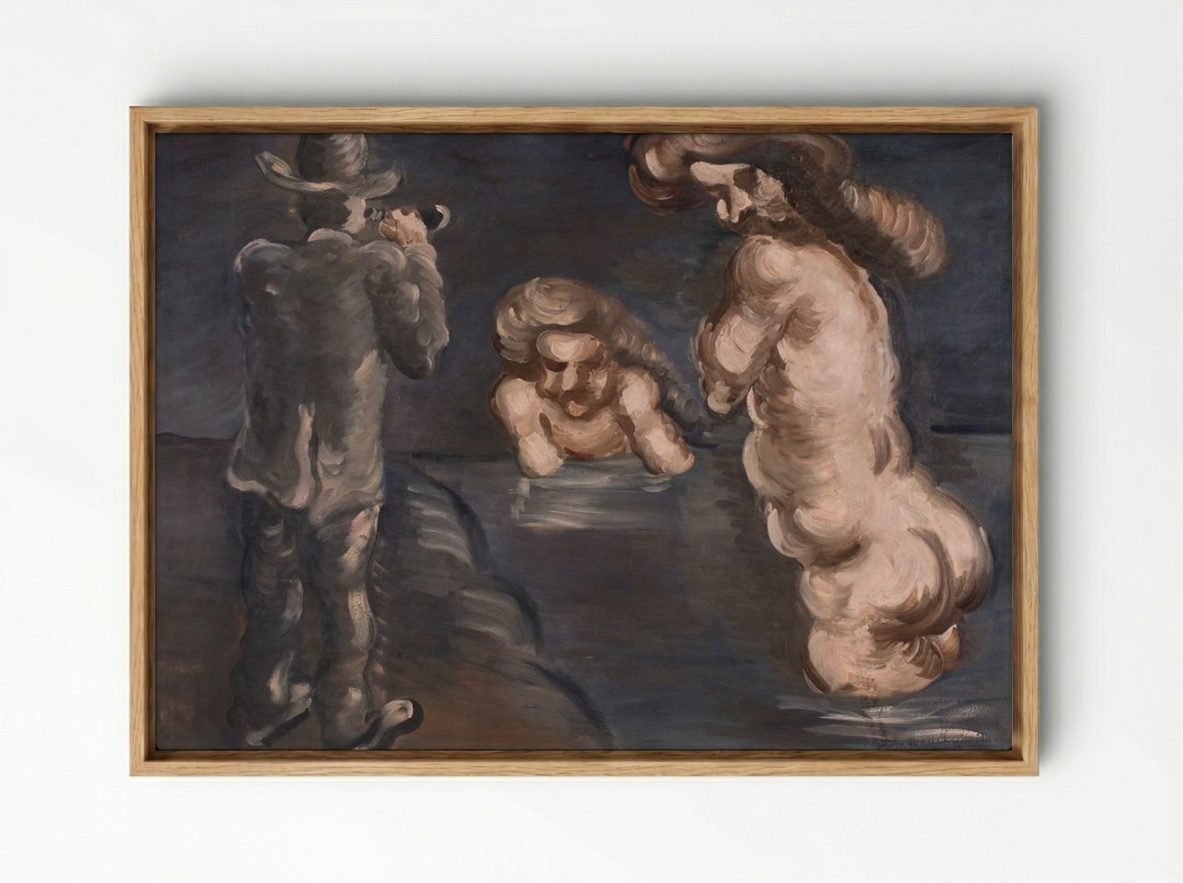 The Man Who Sees Everything - Vilhelm Lundstrøm - Framed Canvas Wood