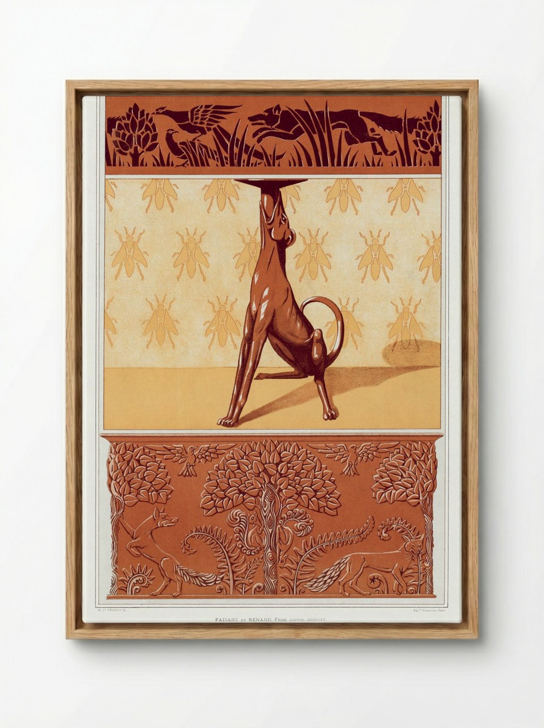 L'Animal dans la Décoration, Plate 26 - Fine Art Print - Framed Canvas Wood