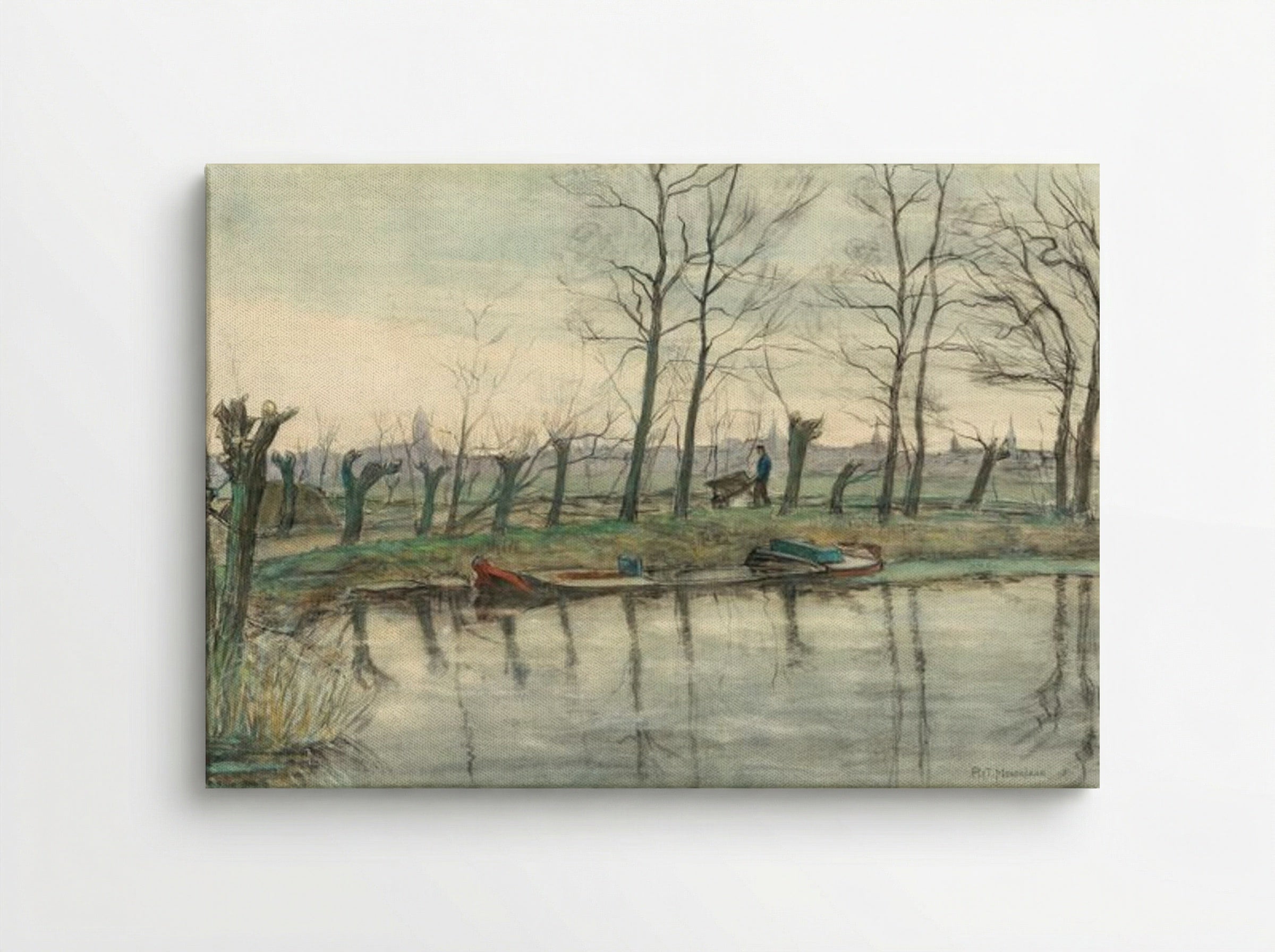 Amsterdam Skyline Viewed from the West - Piet Mondrian - Canvas