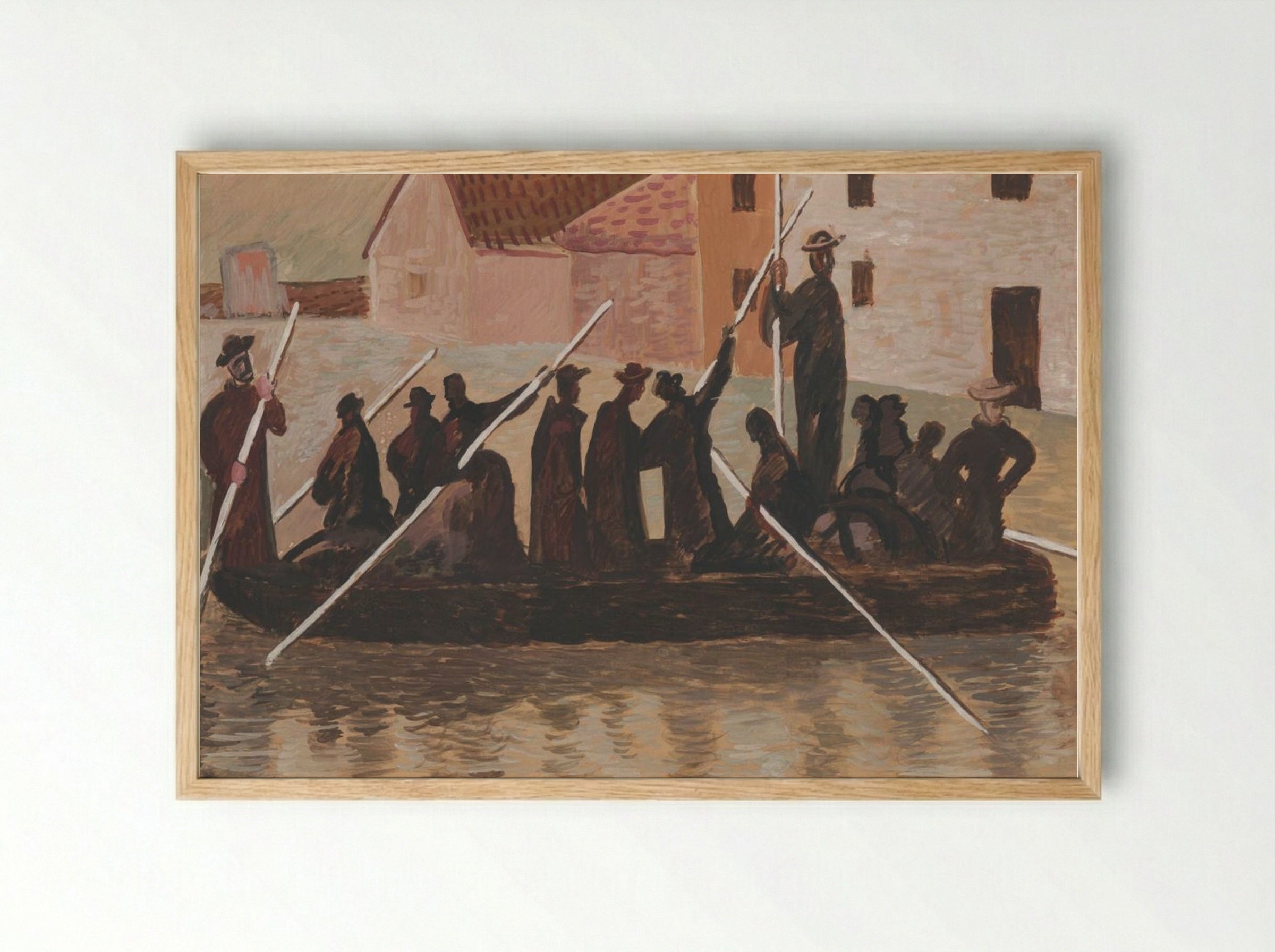 The Flood - Cyprián Majerník - Framed Print Wood