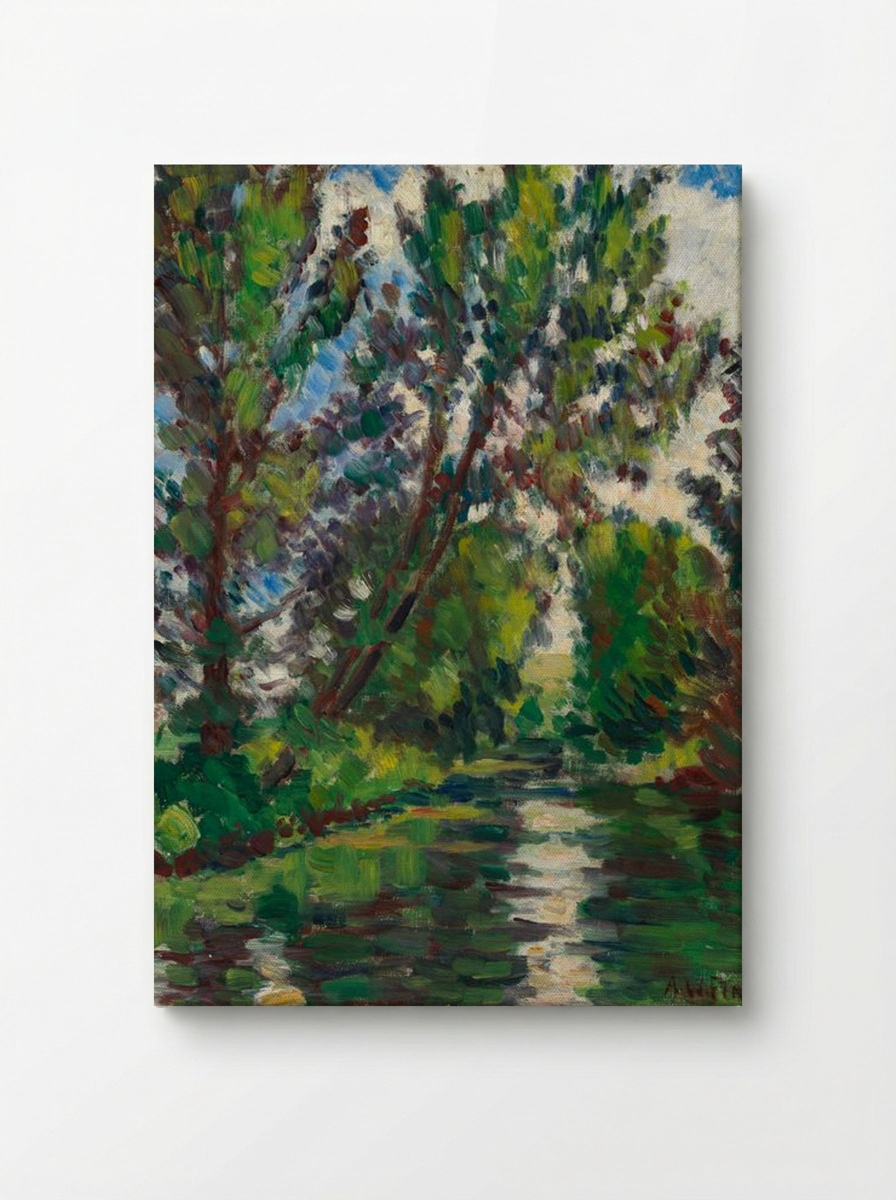 River Landscape - Alfred William Finch - Canvas