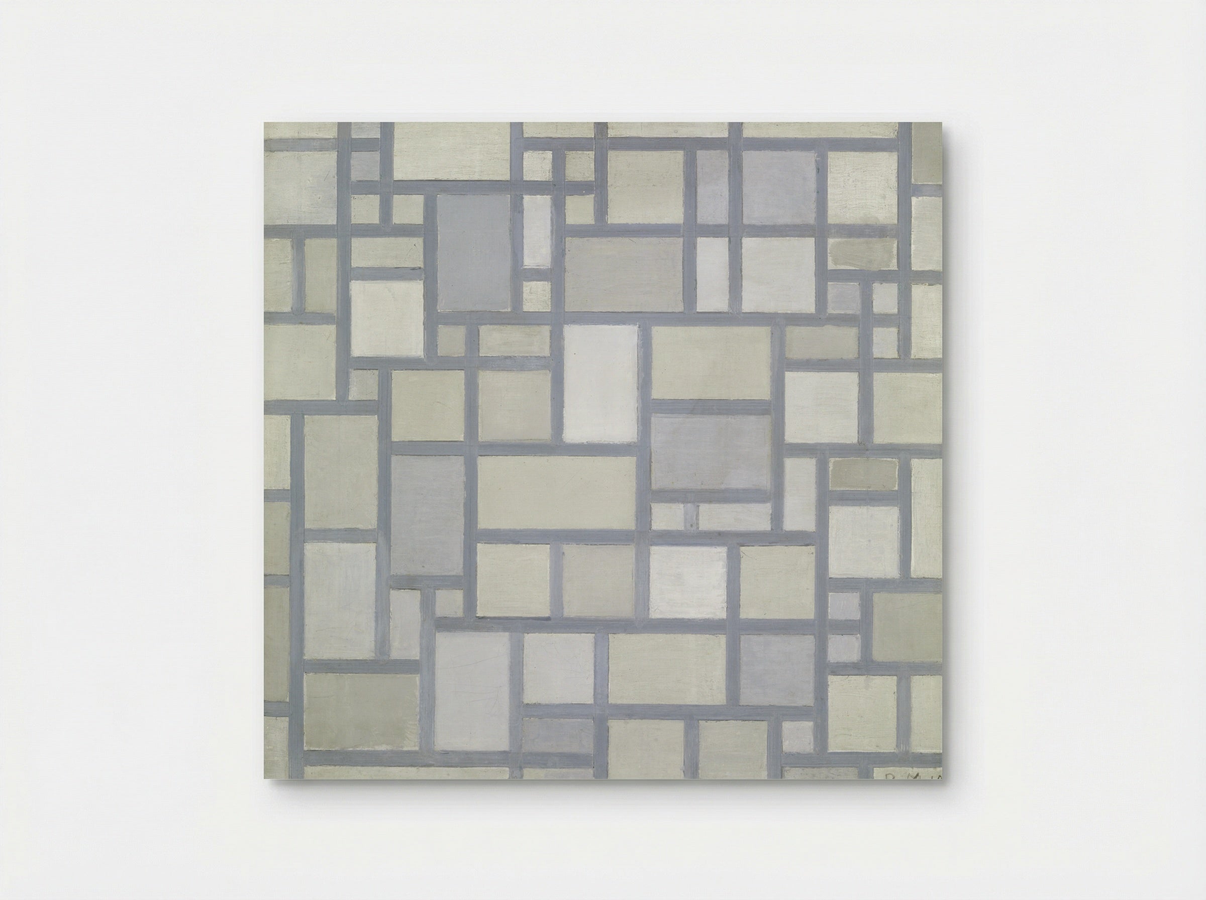Composition with Gray Lines - Piet Mondrian - Poster
