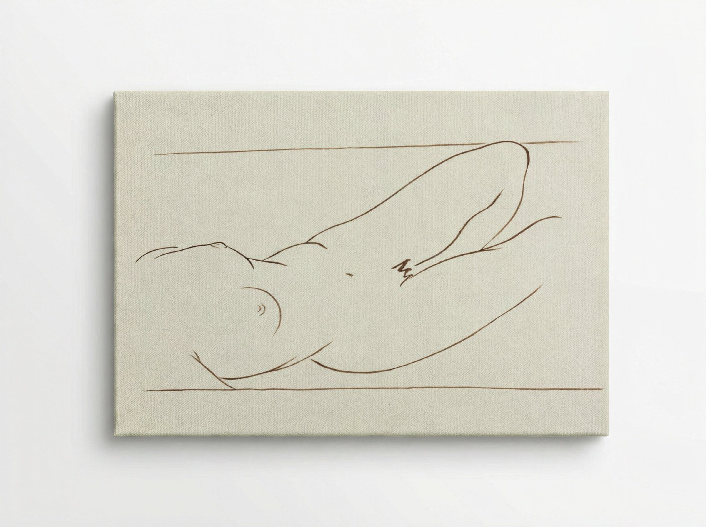 Reclining Nude Woman - Ananda Kentish Coomaraswamy - Canvas