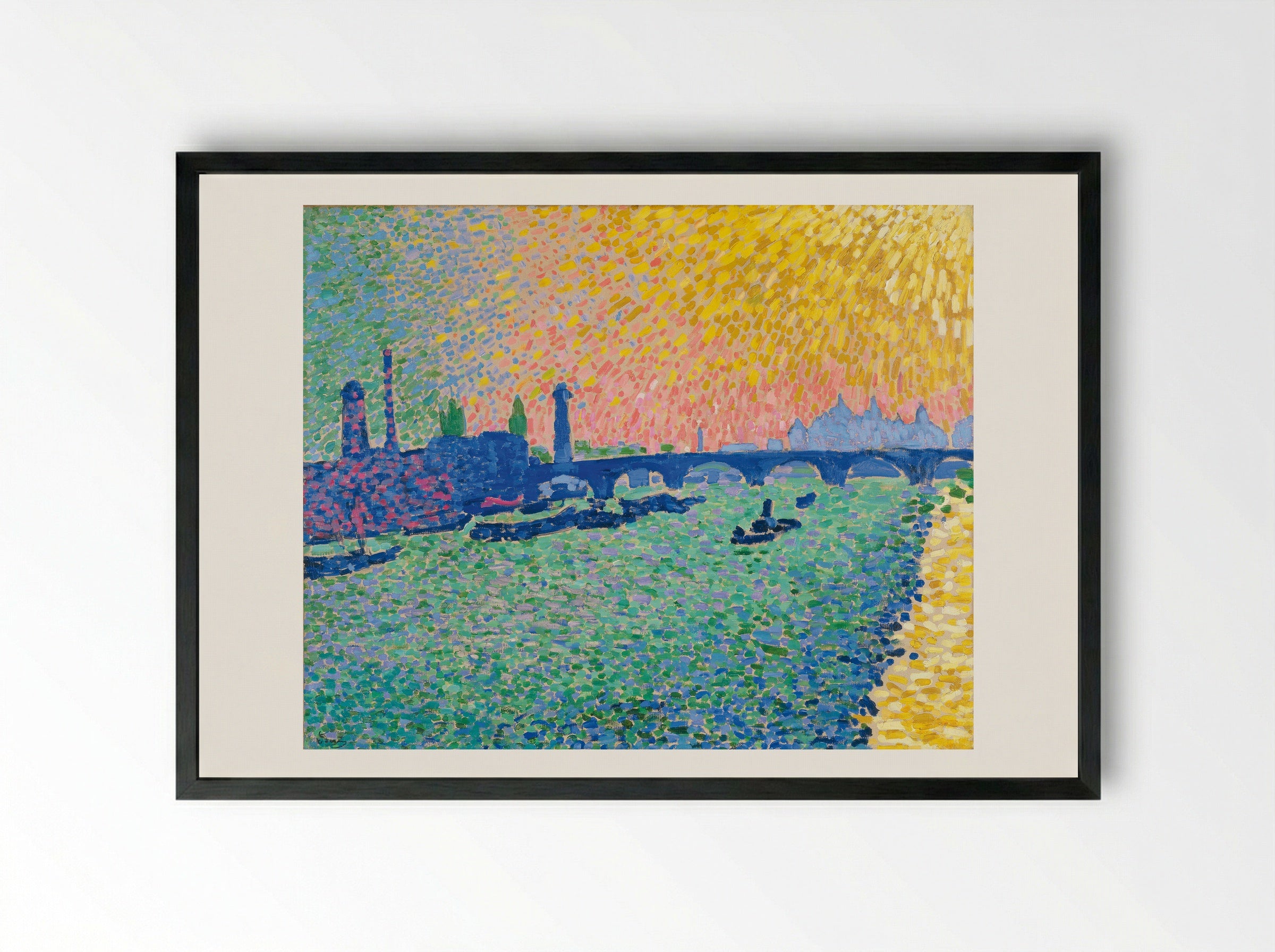 Waterloo Bridge, London - André Derain - Framed Print Black