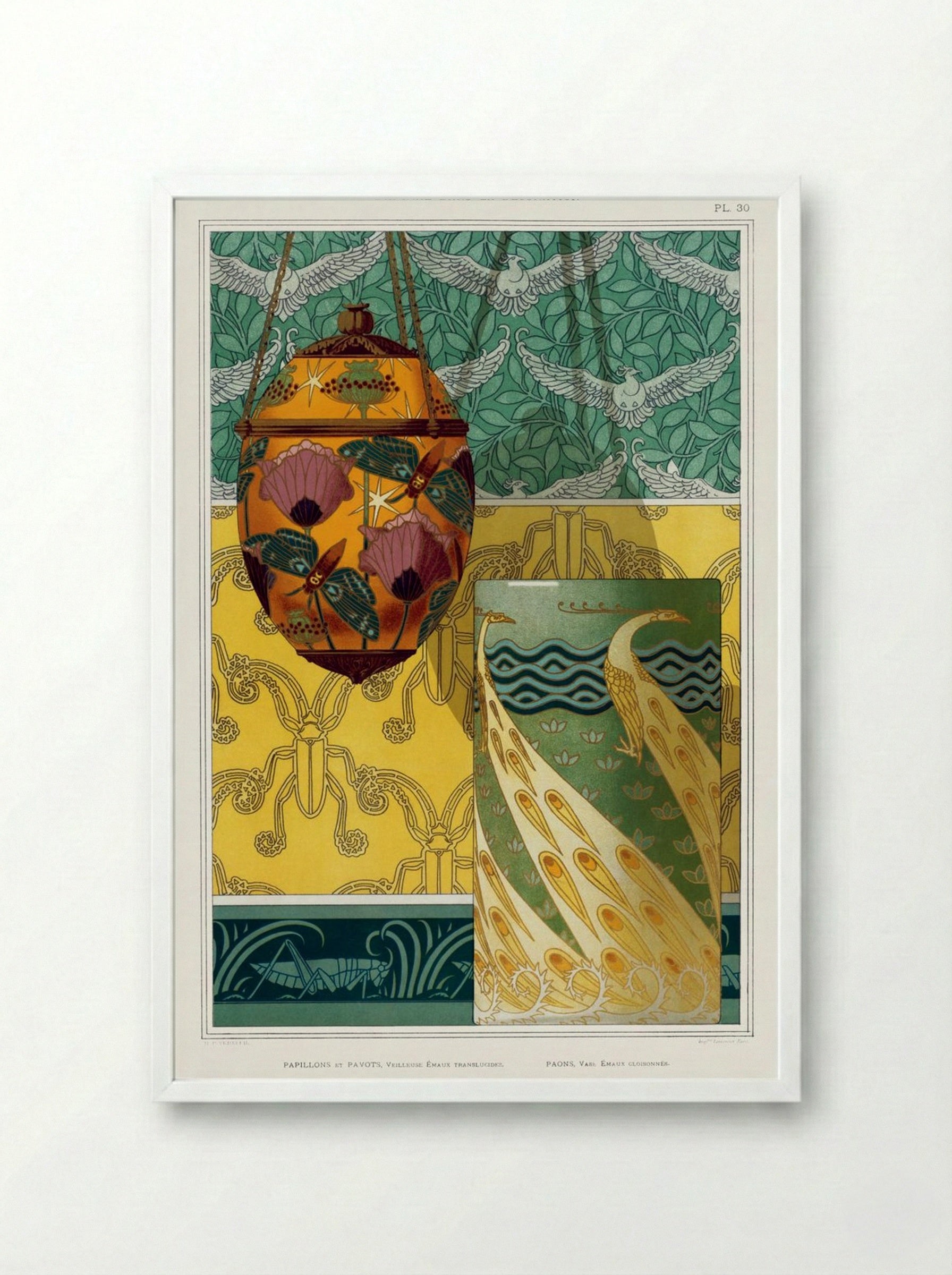 L'Animal dans la Decoration, Plate 30 - Fine Art Print - Framed Print White