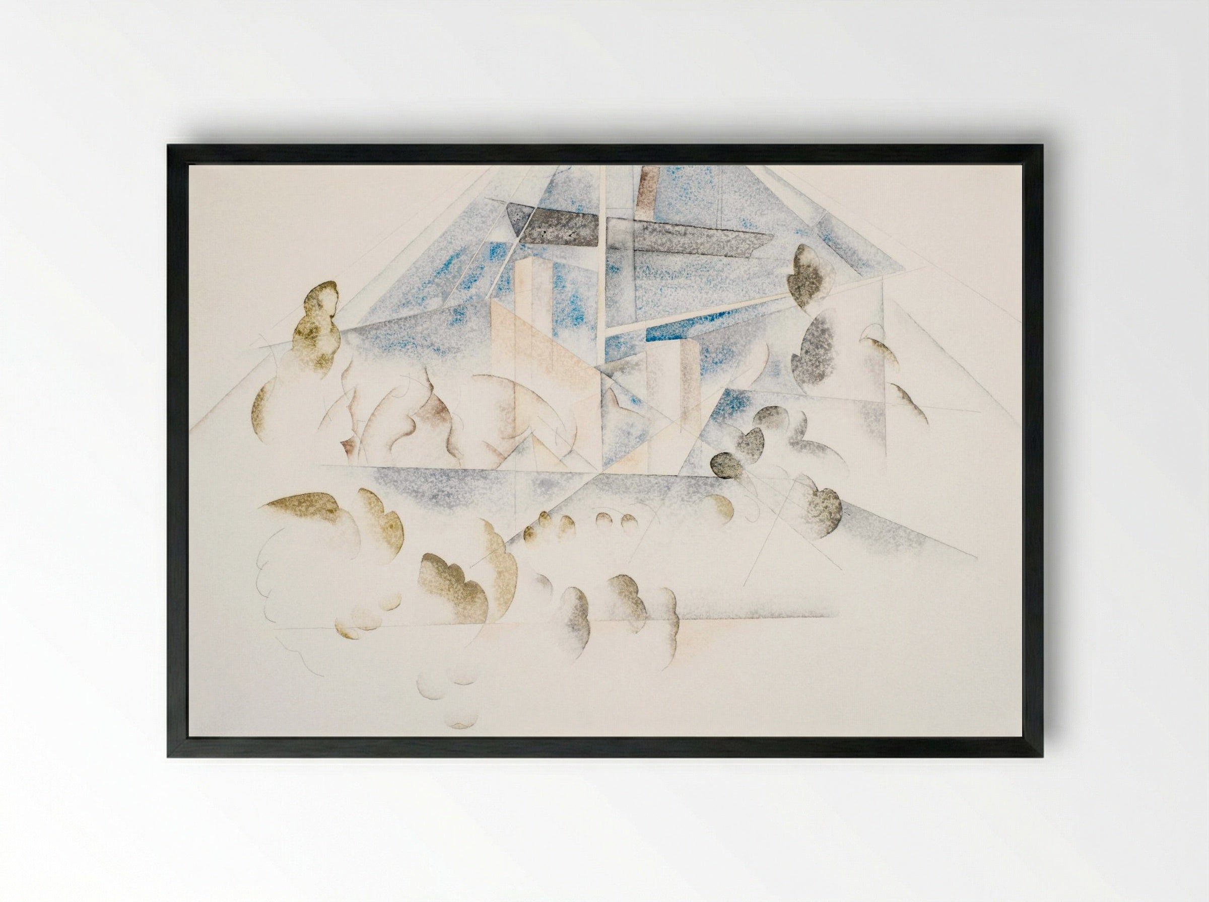 Bermuda: Masts and Foliage - Charles Demuth - Framed Print Black