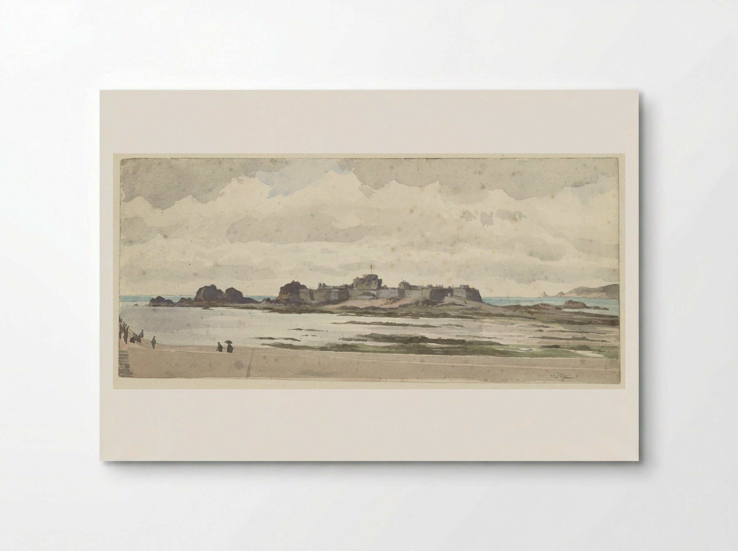 Kasteel of vesting aan de kust - James Tissot - Poster