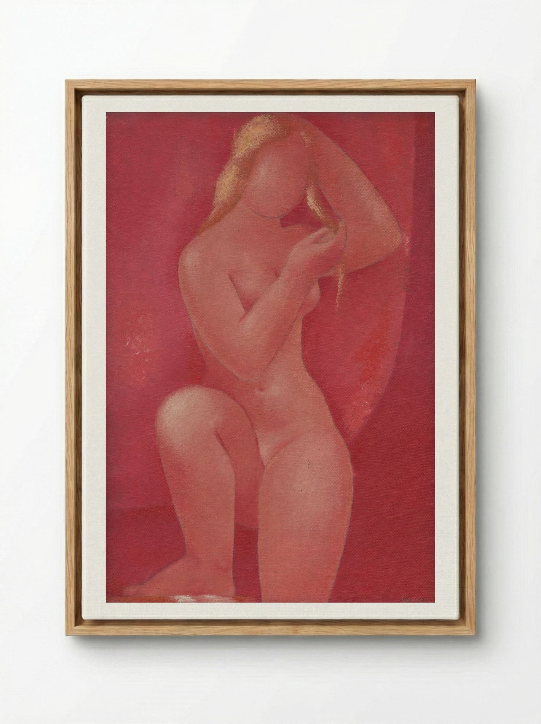 After a Bath - Mikuláš Galanda - Framed Canvas Wood