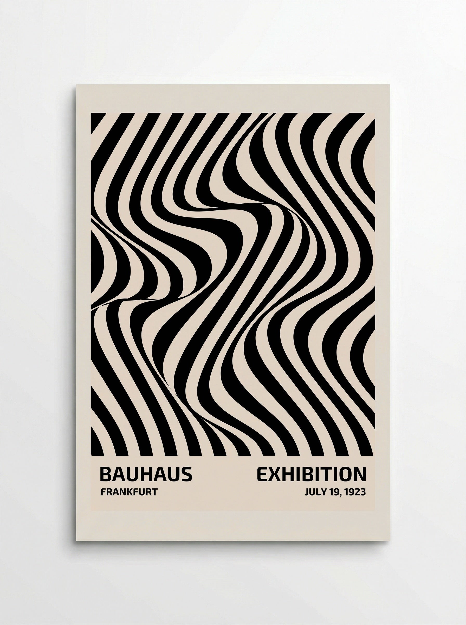 Bauhaus Optical Flow - Frankfurt Exhibition - Poster
