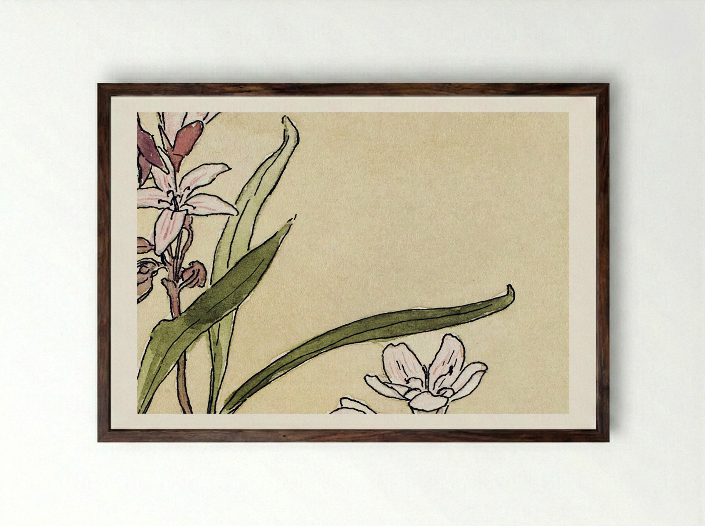 Spring Beauty (1915) - Hannah Borger Overbeck - Framed Print Dark Wood