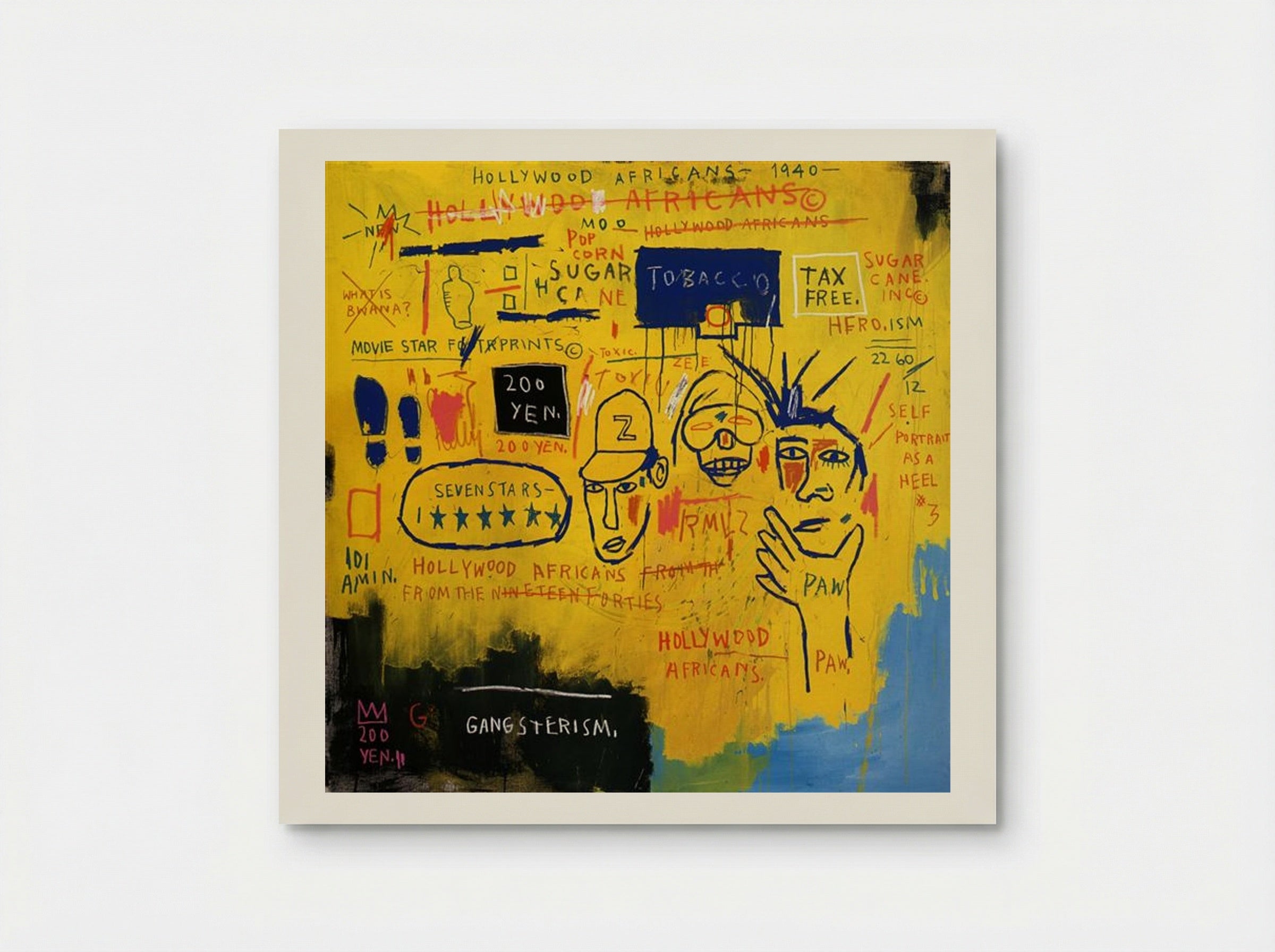 Hollywood Africans - Jean-Michel Basquiat - Poster