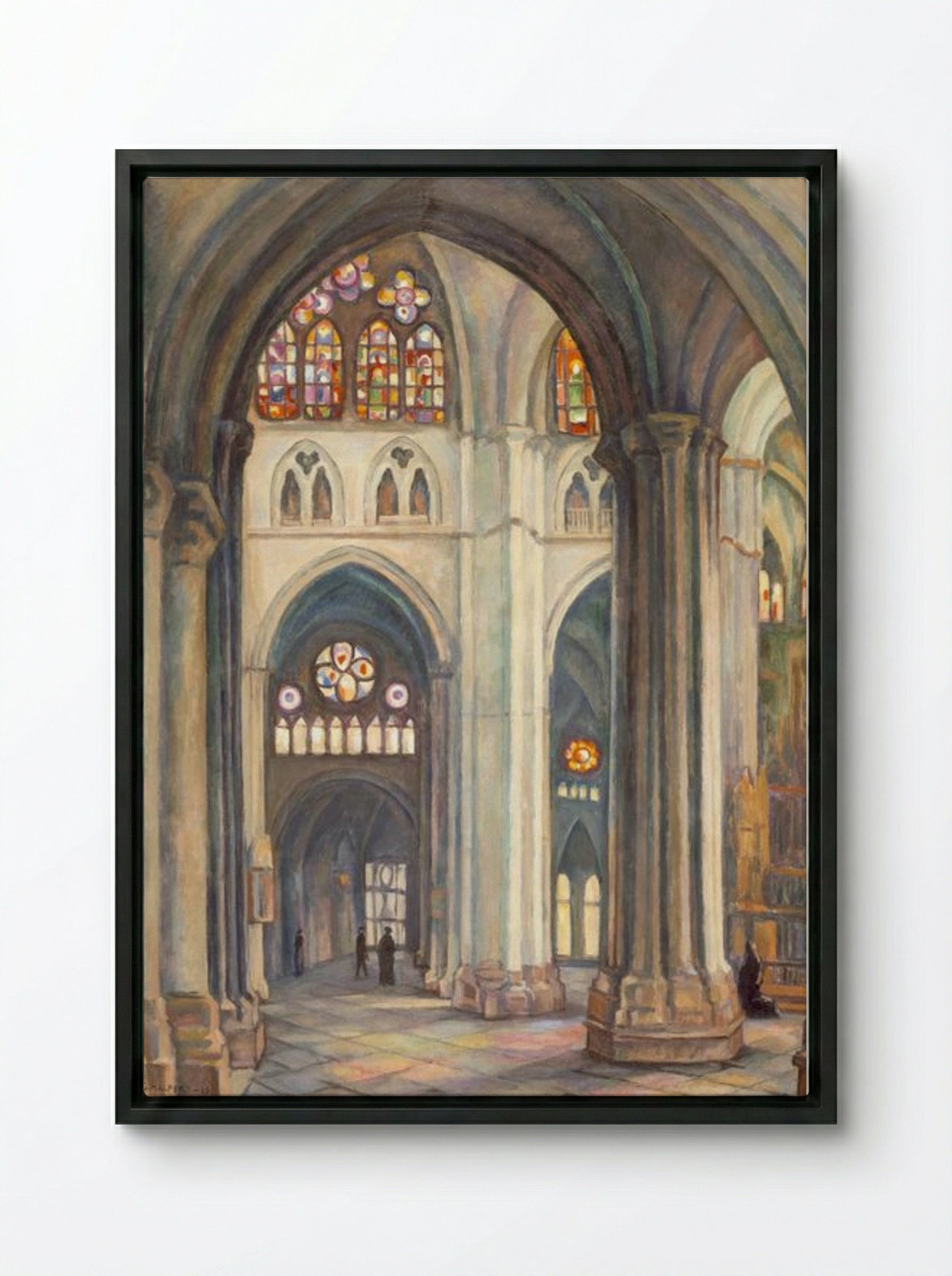 Toledo Cathedral - Samuel Halpert - Framed Canvas Black